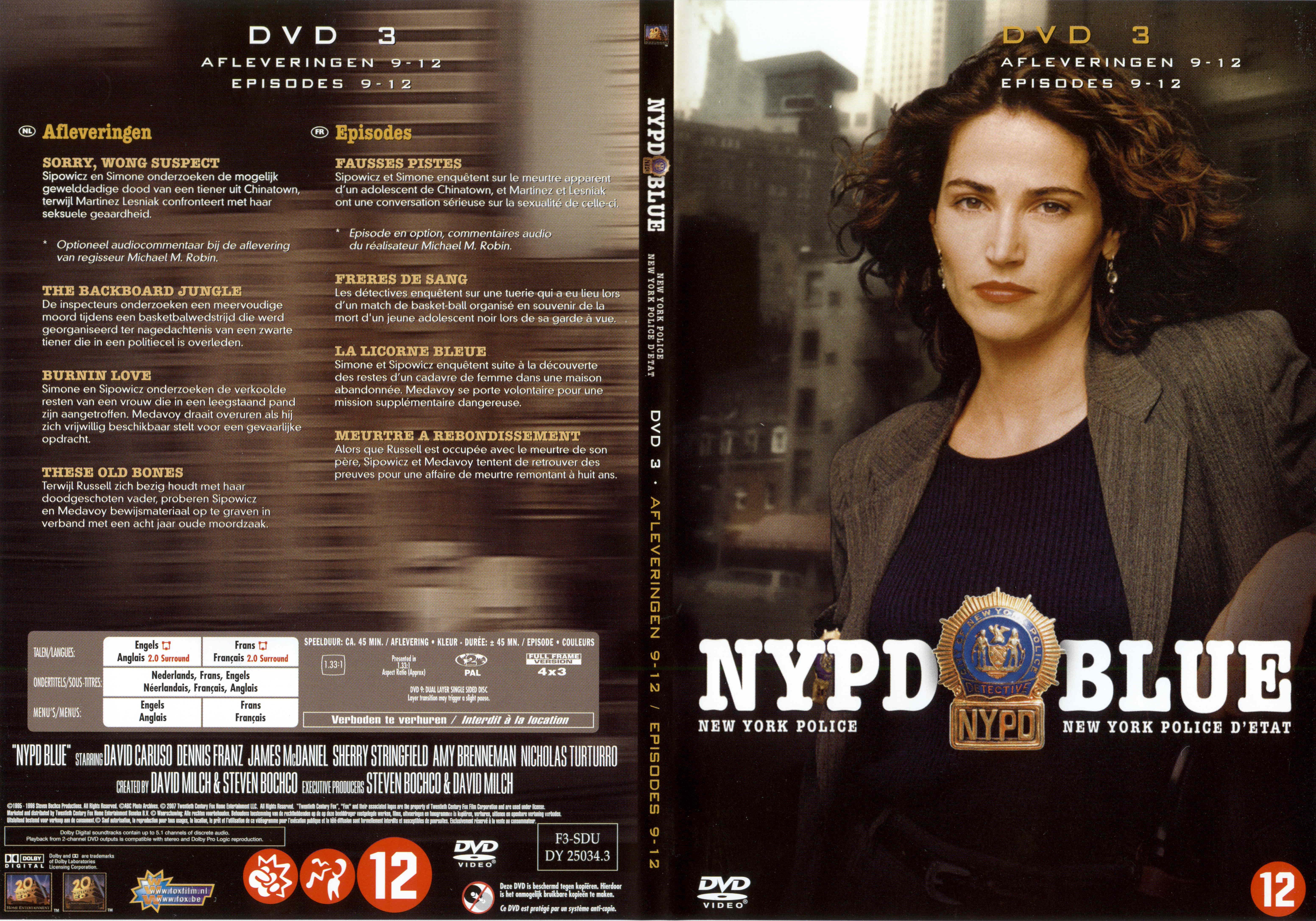 Jaquette DVD NYPD Blue saison 03 dvd 03