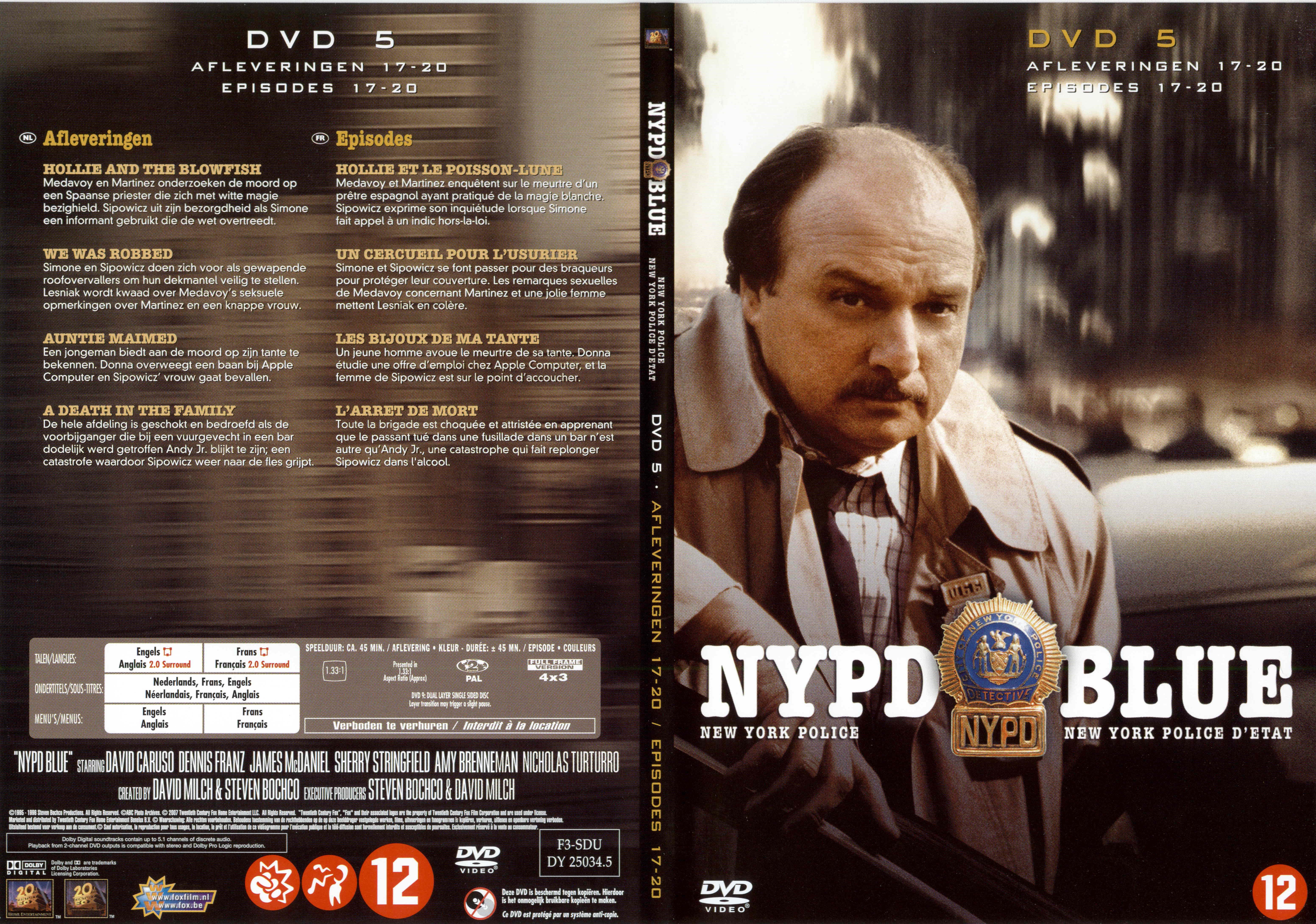 Jaquette DVD NYPD Blue saison 03 dvd 05