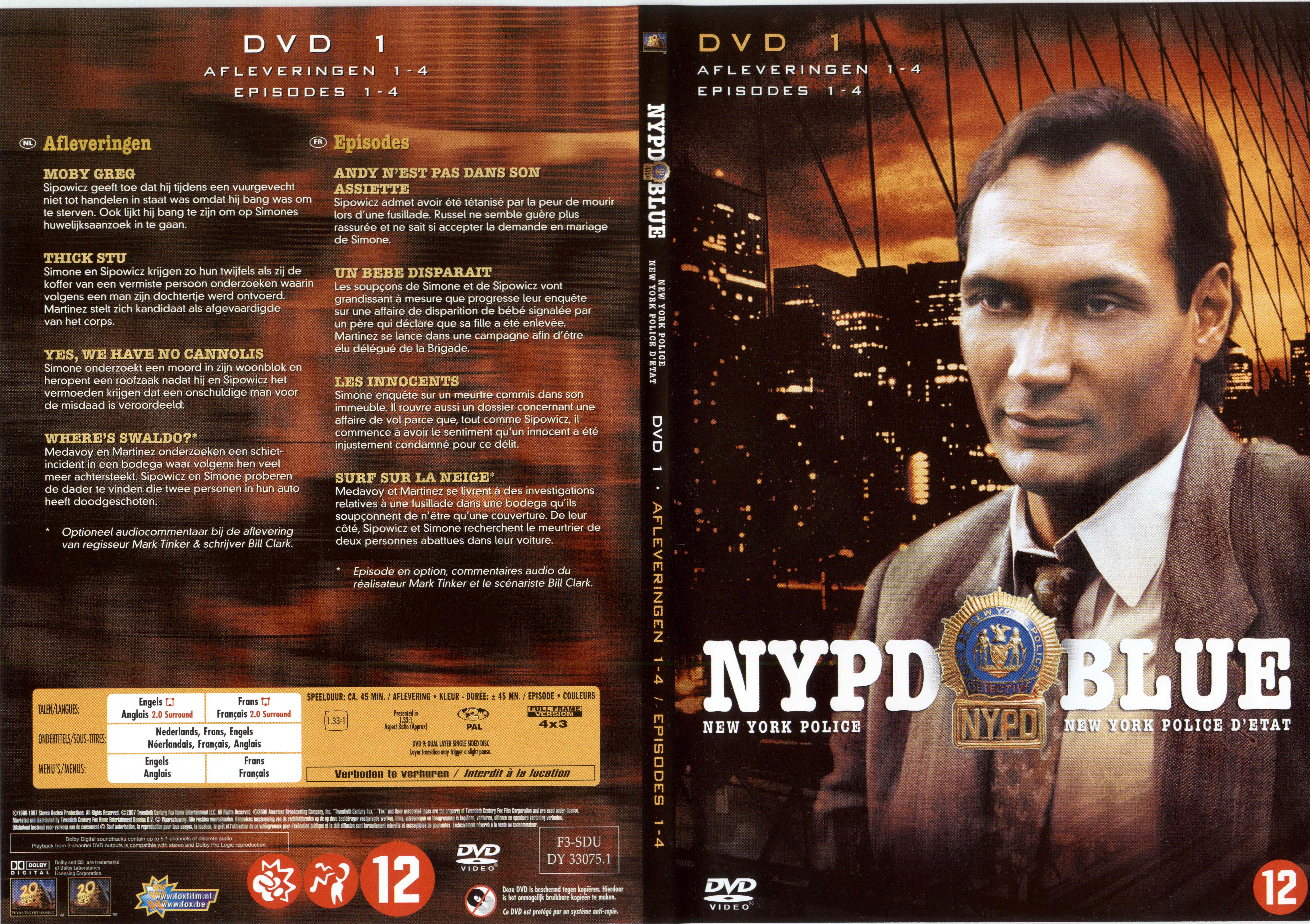 Jaquette DVD NYPD Blue saison 04 dvd 01