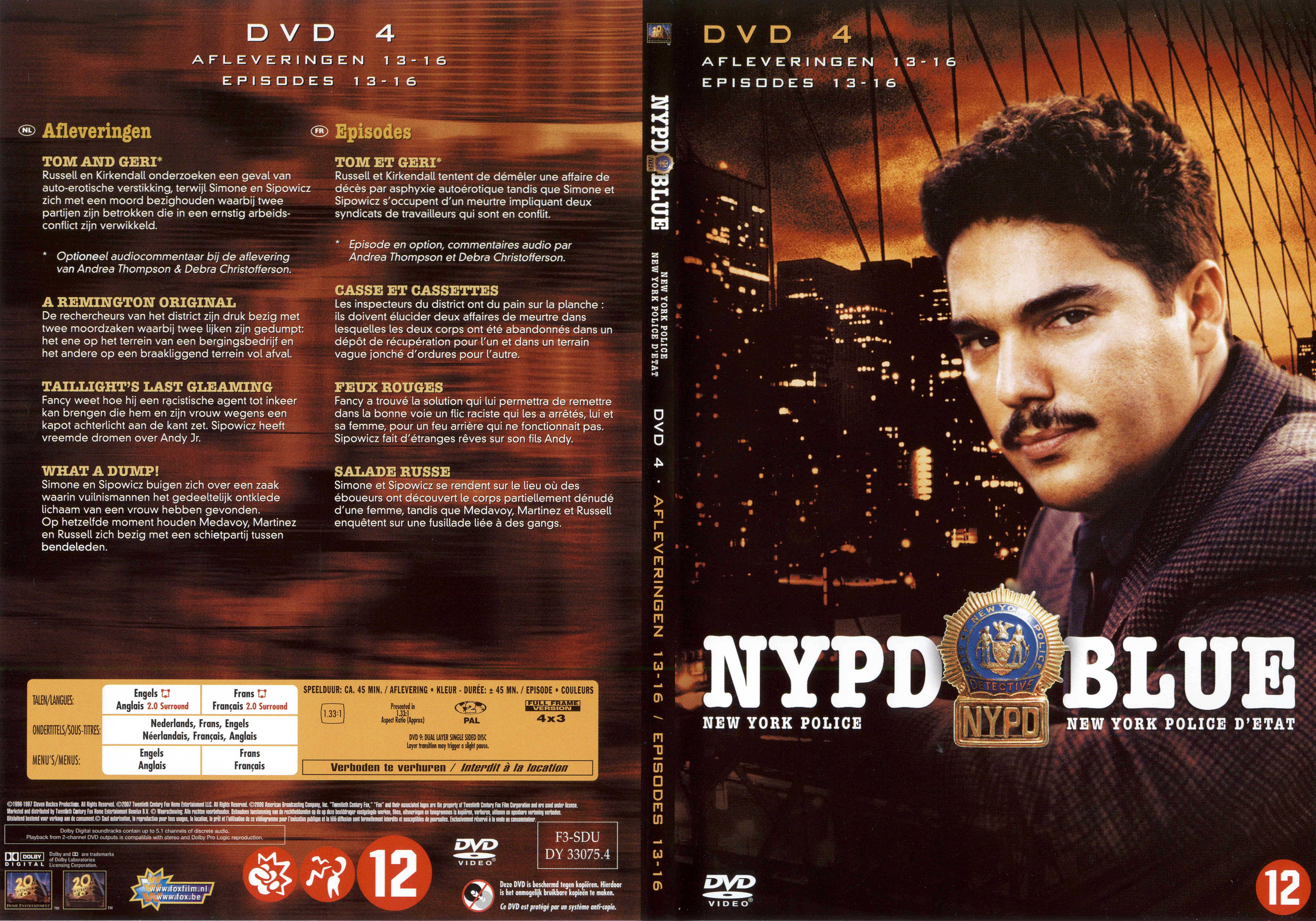Jaquette DVD NYPD Blue saison 04 dvd 04