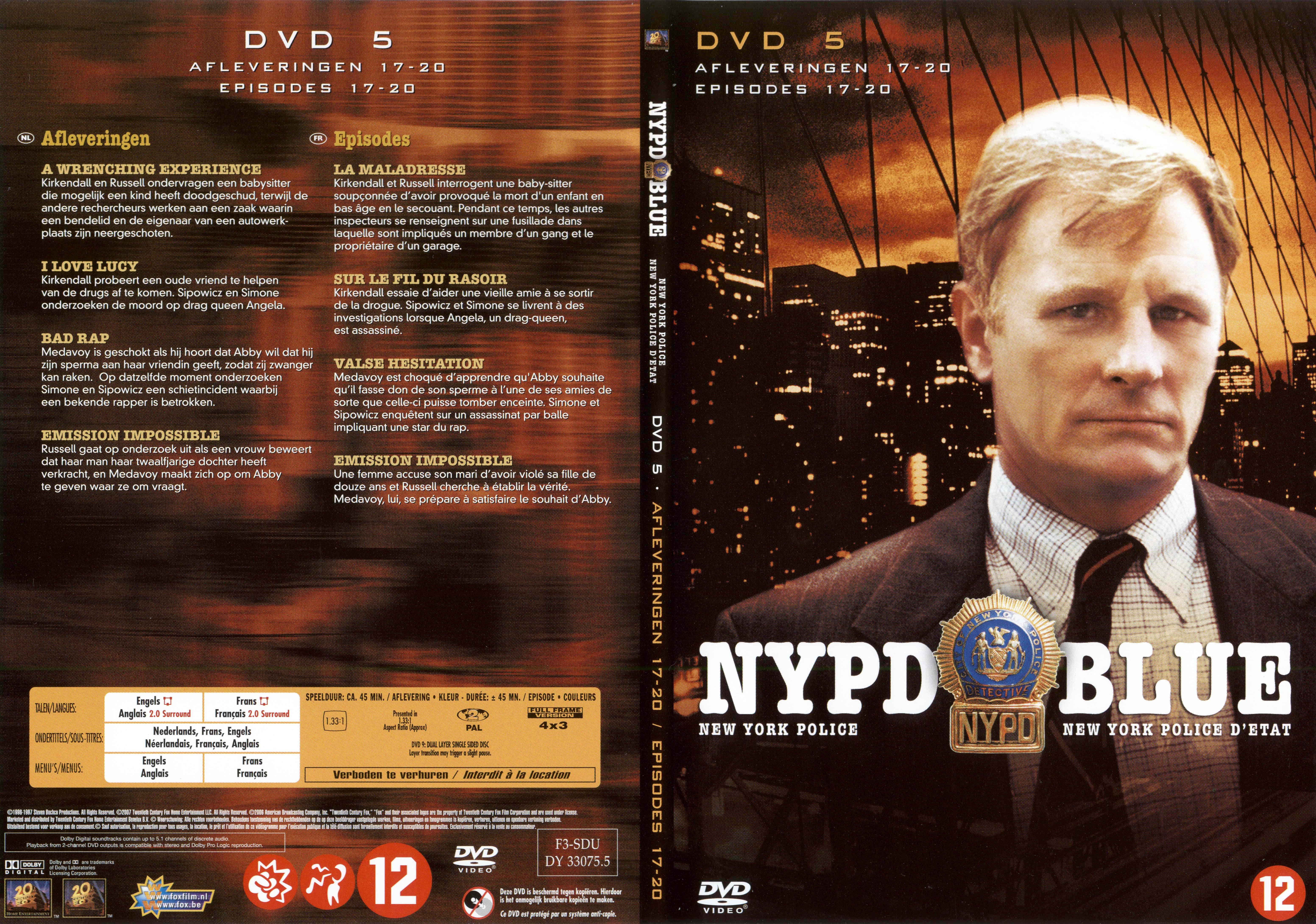 Jaquette DVD NYPD Blue saison 04 dvd 05