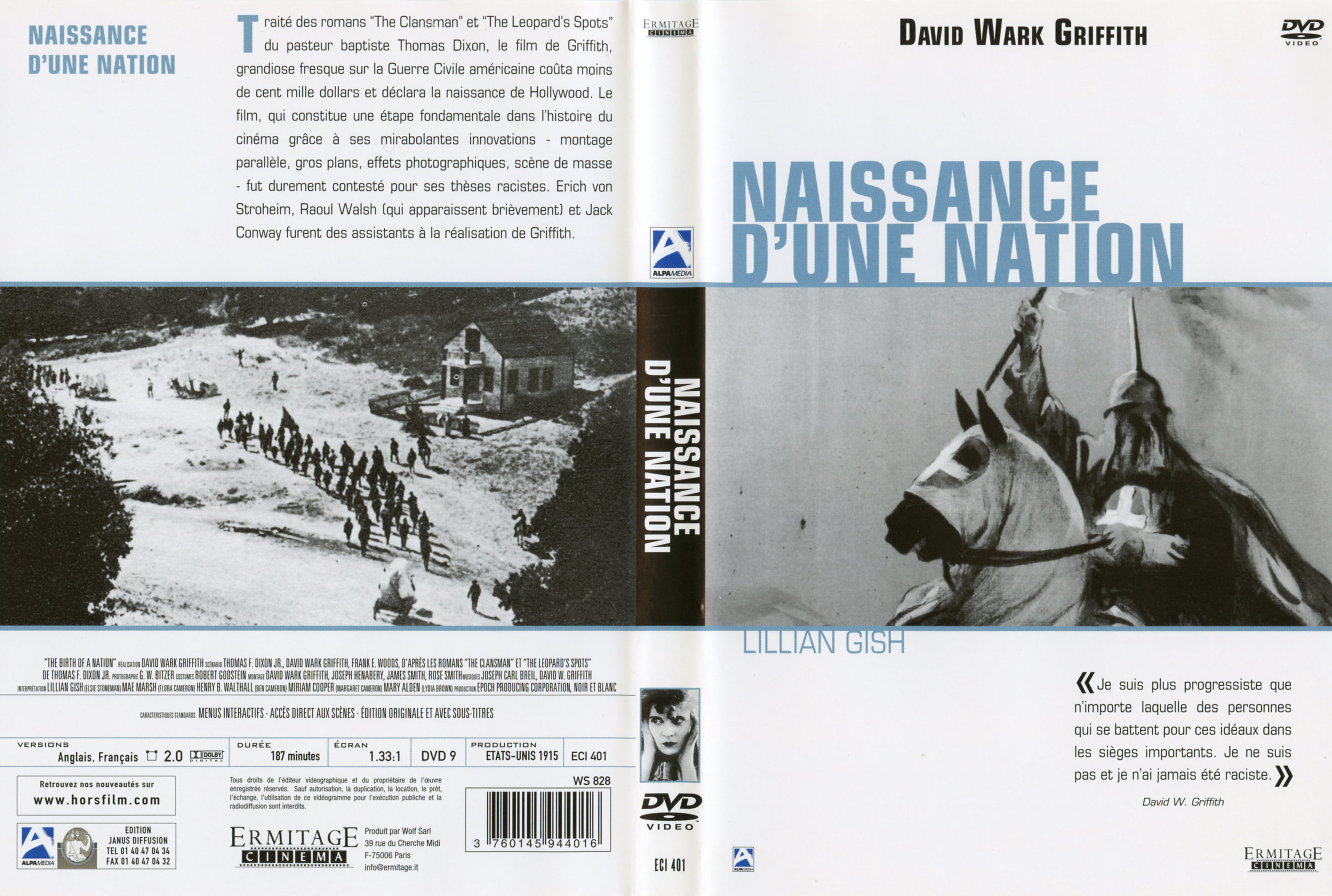 Jaquette DVD Naissance d