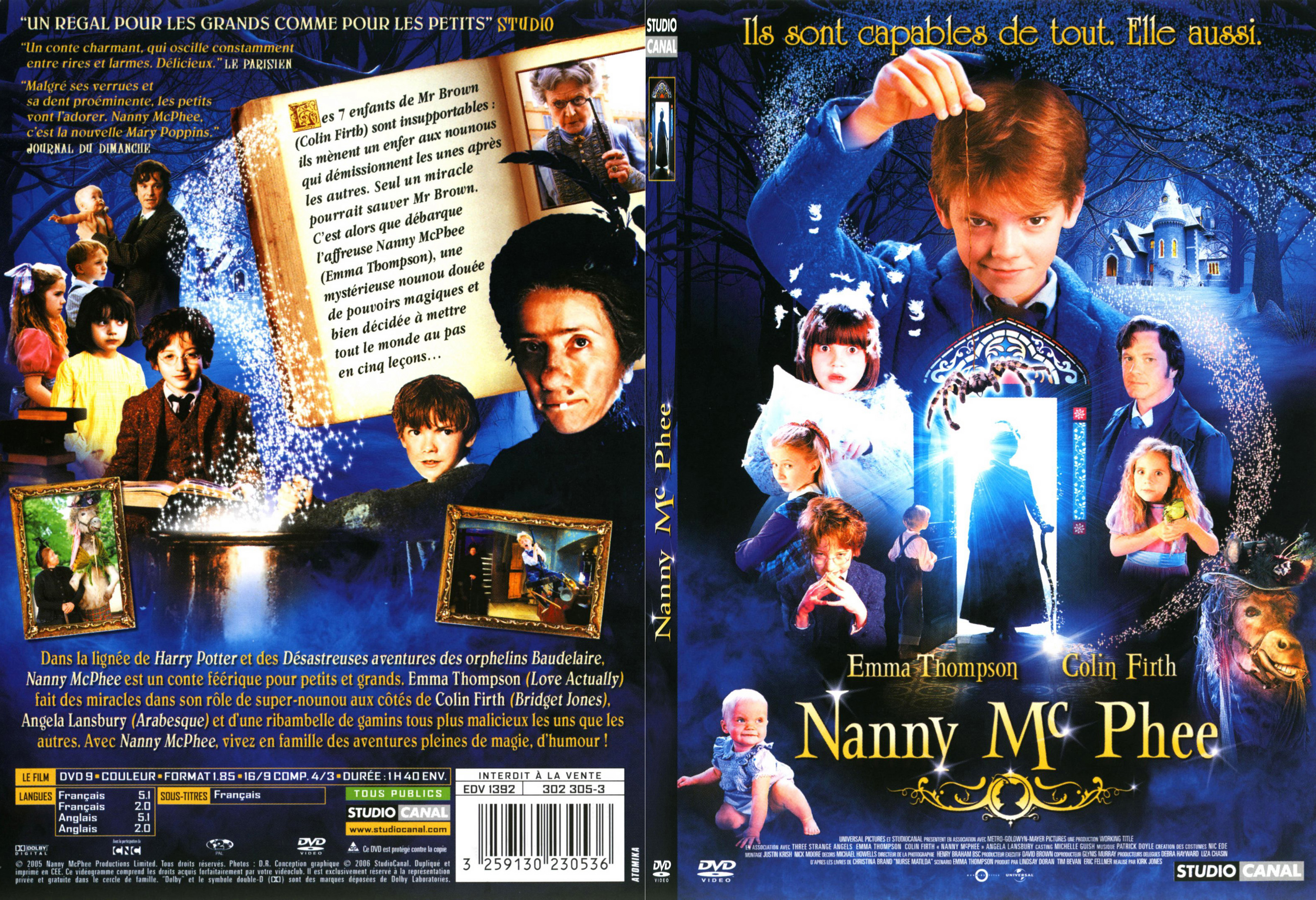 Jaquette DVD Nanny McPhee - SLIM