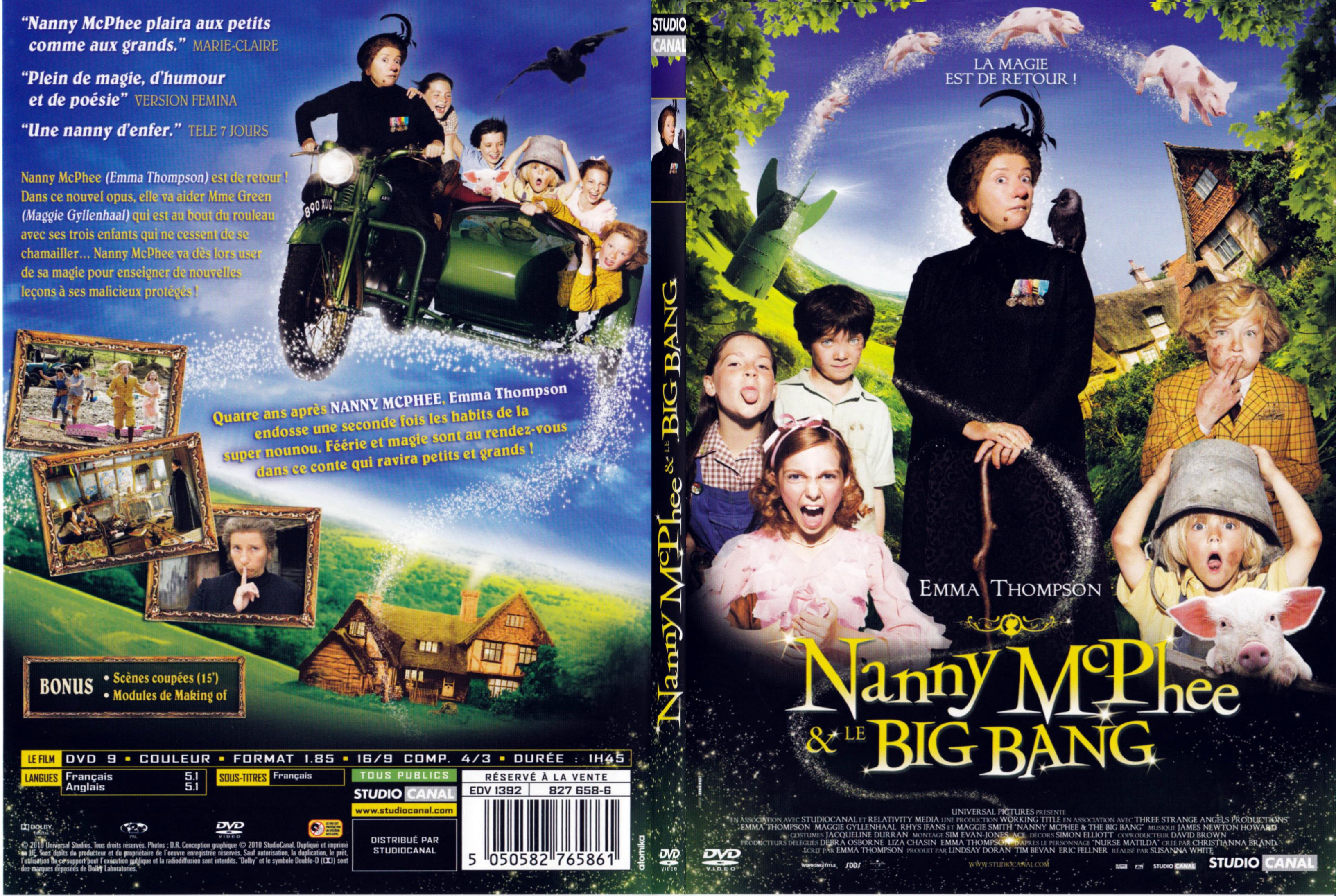 Jaquette DVD Nanny McPhee et le big bang - SLIM