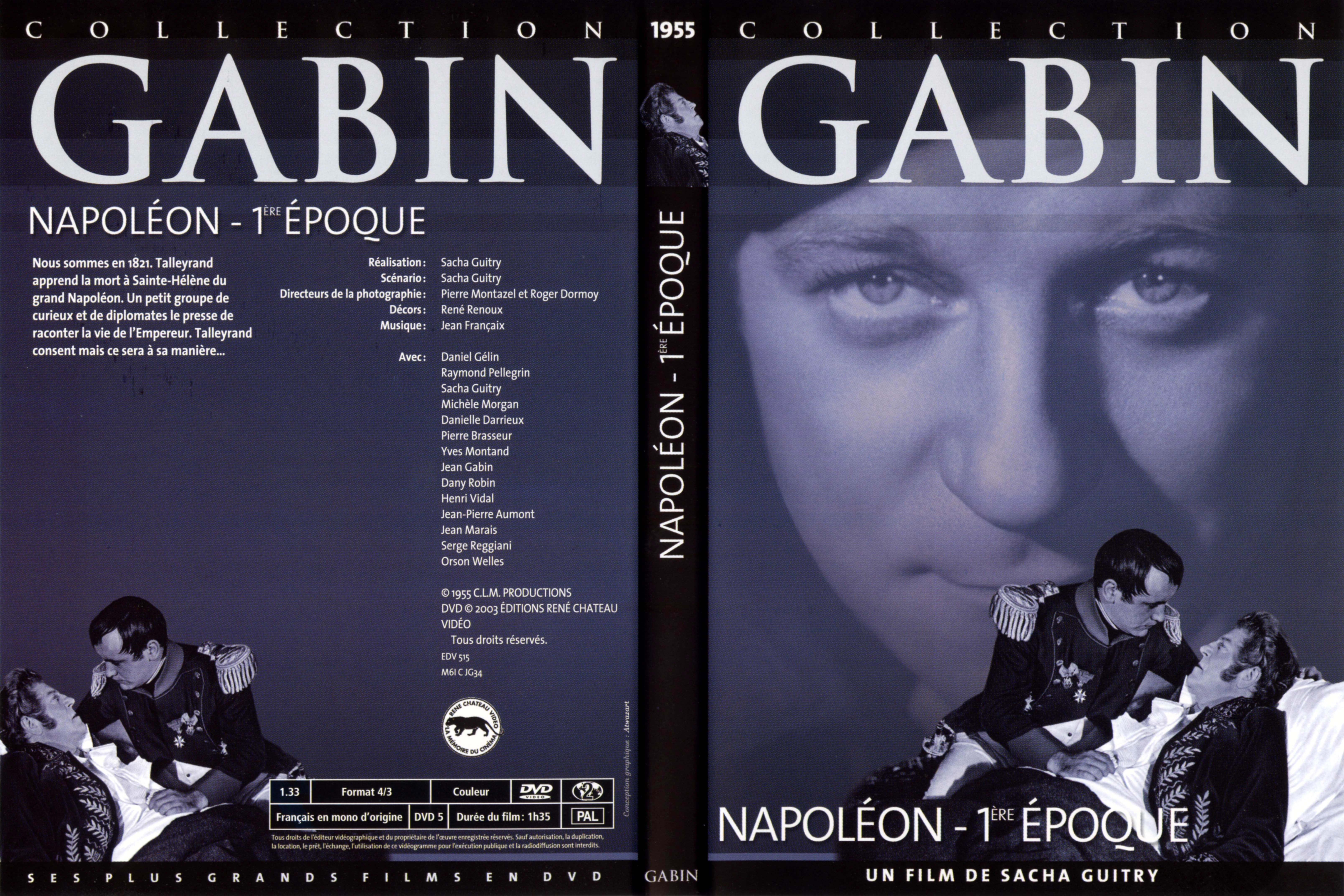Jaquette DVD Napolon 1re poque (Jean Gabin)