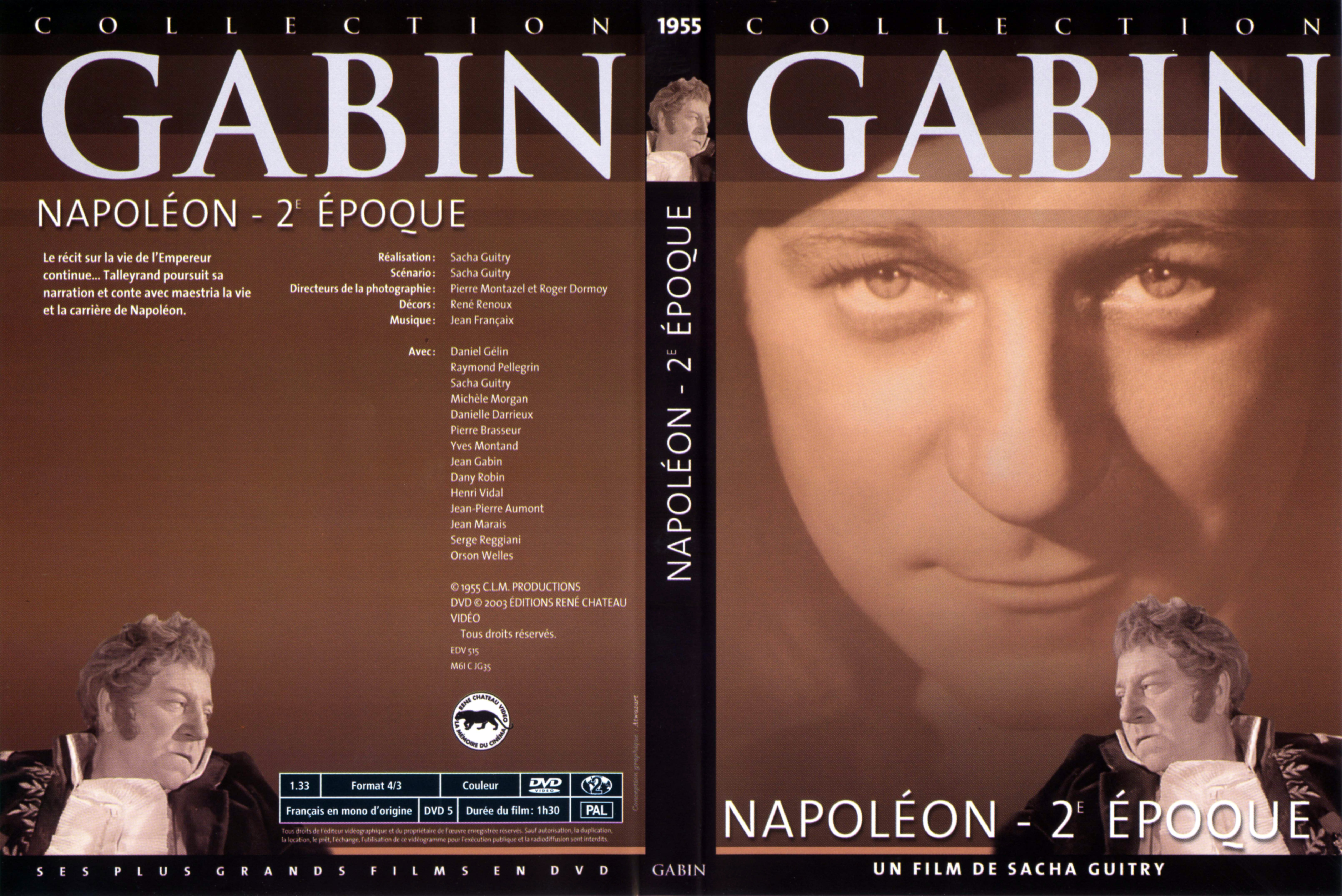 Jaquette DVD Napolon 2me poque (Jean Gabin)