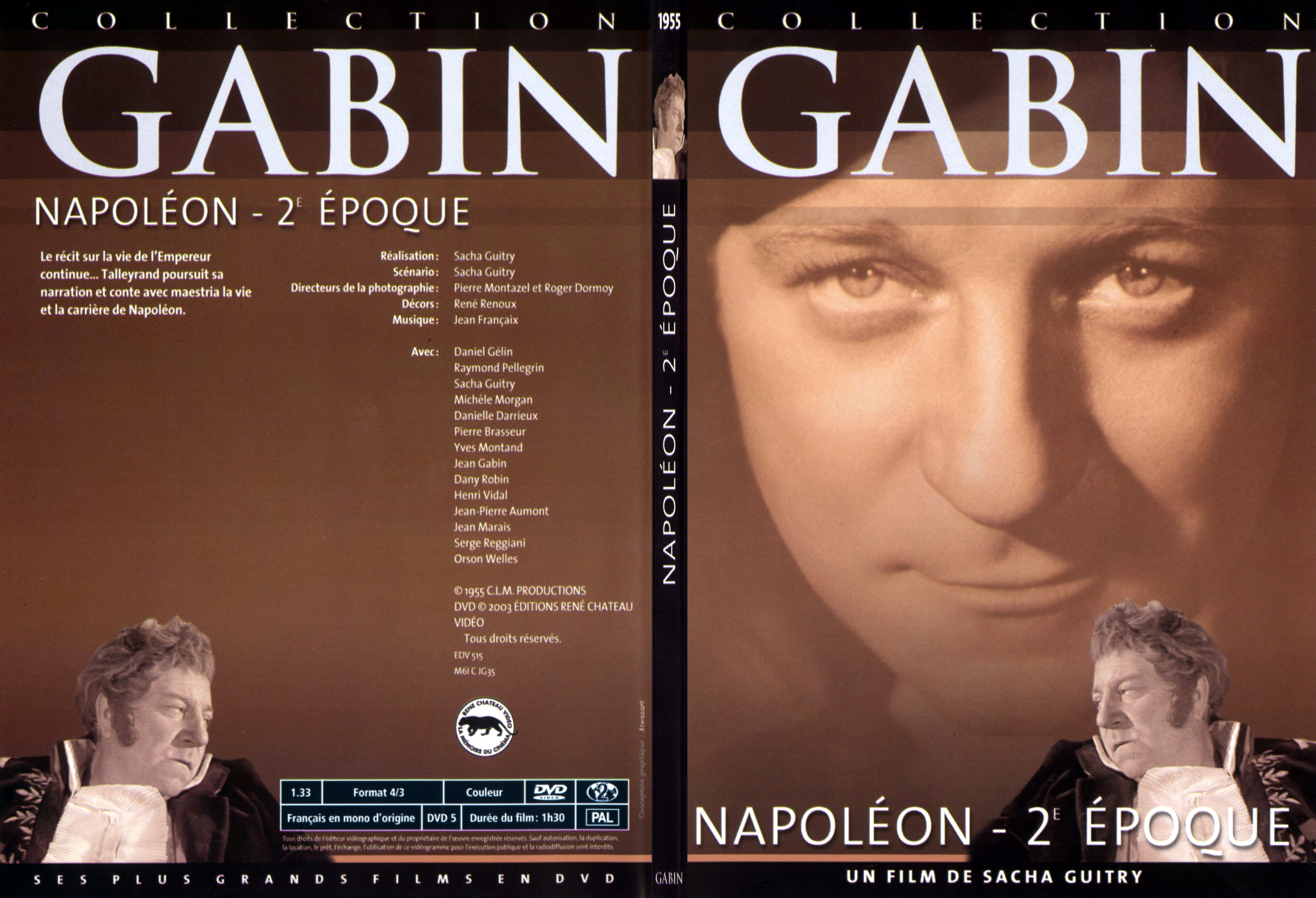 Jaquette DVD Napolon 2me poque (Jean Gabin) - SLIM