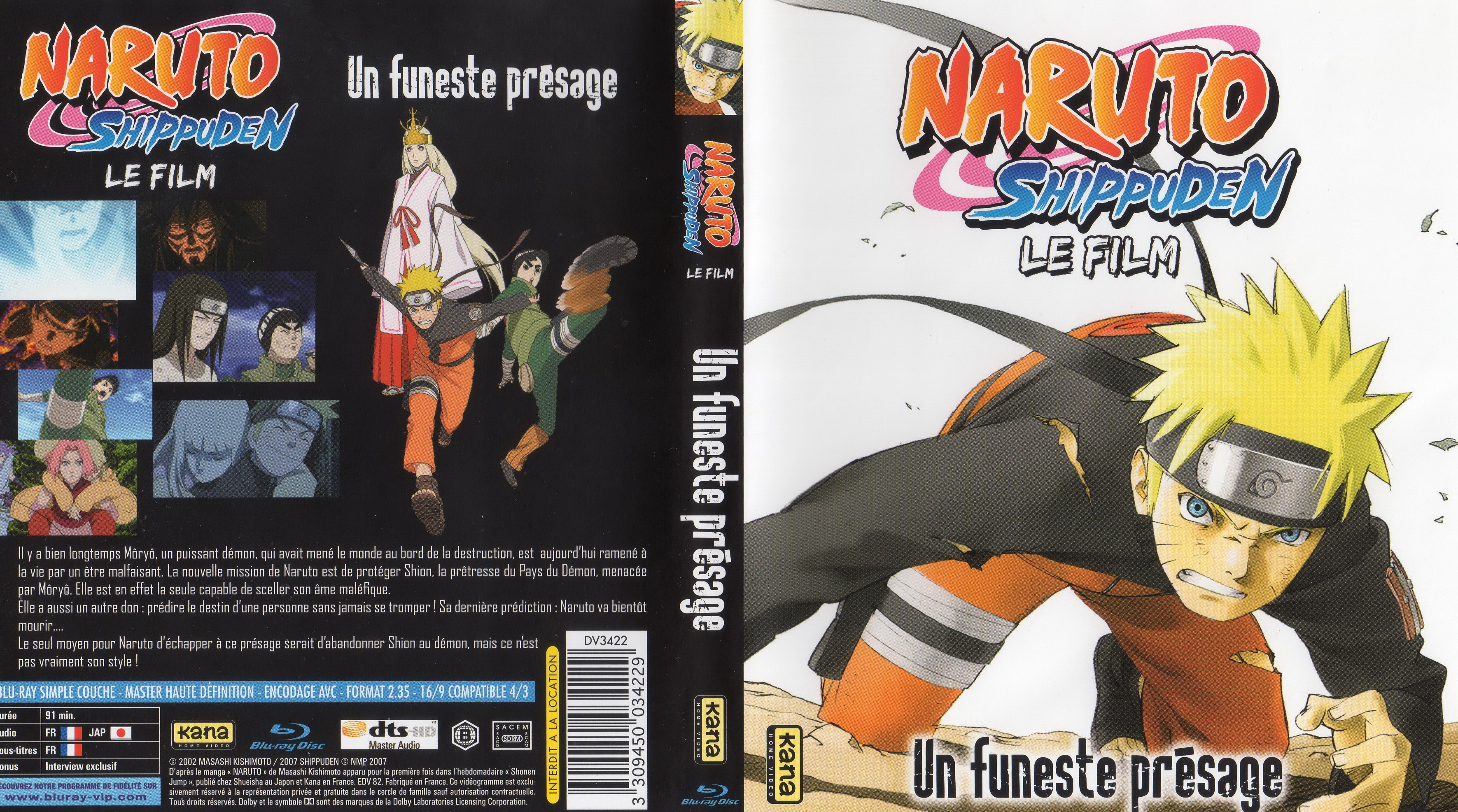 Jaquette DVD Naruto Shippuden - Un funeste prsage (BLU-RAY)