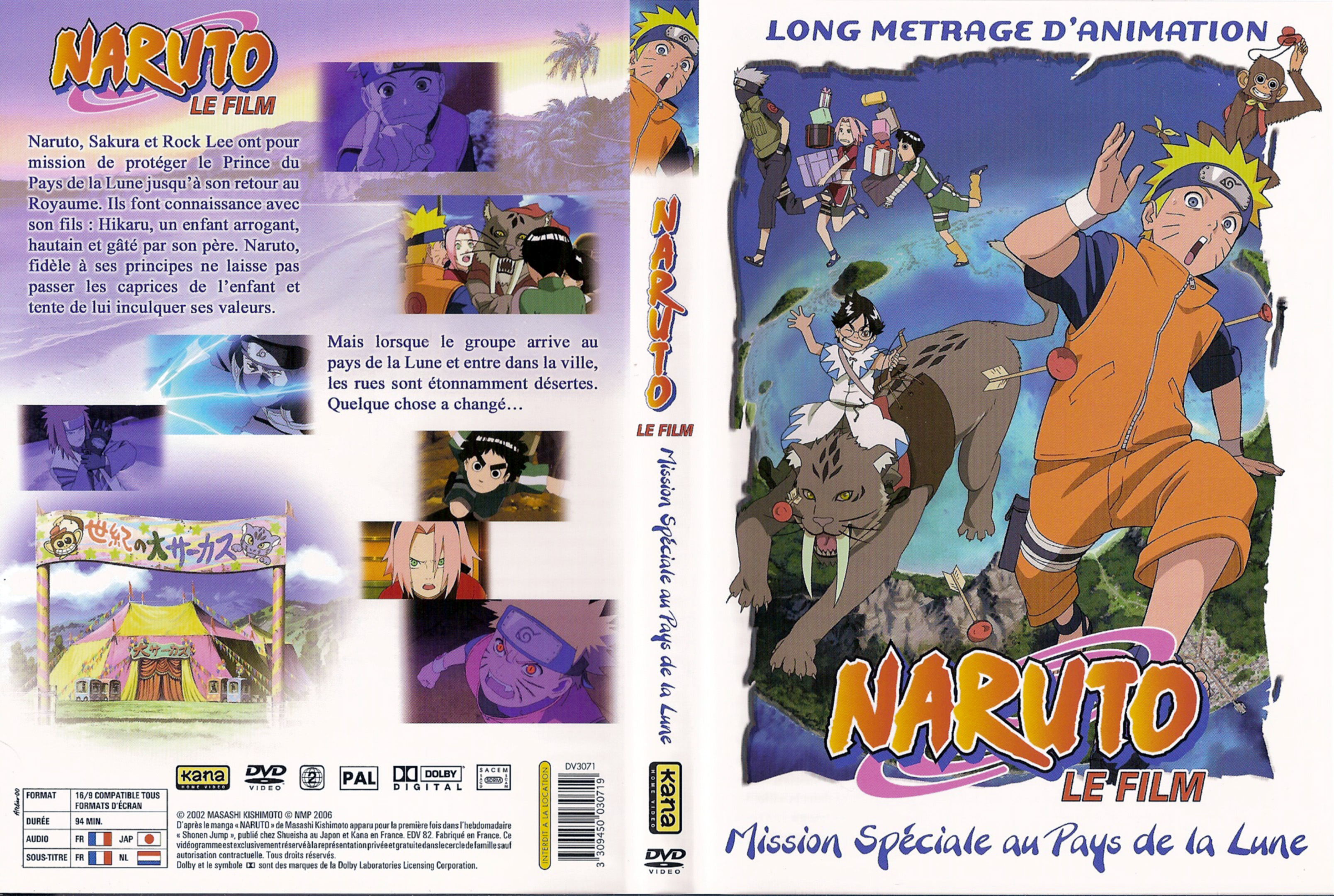 Jaquette DVD Naruto le film - Mission spciale au pays de la lune