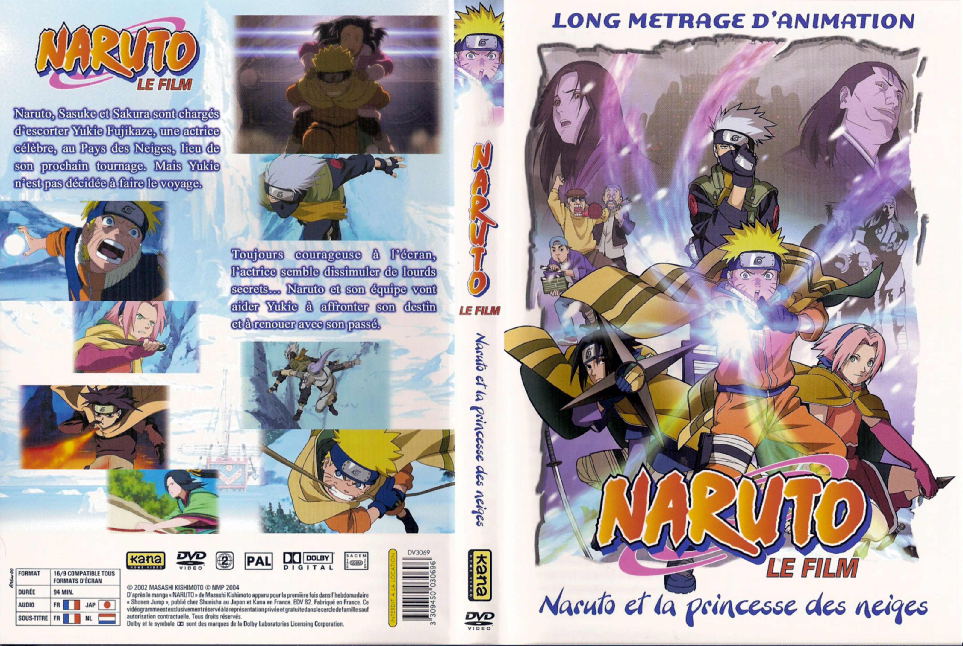 Jaquette DVD Naruto le film - Naruto et la princesse des neiges
