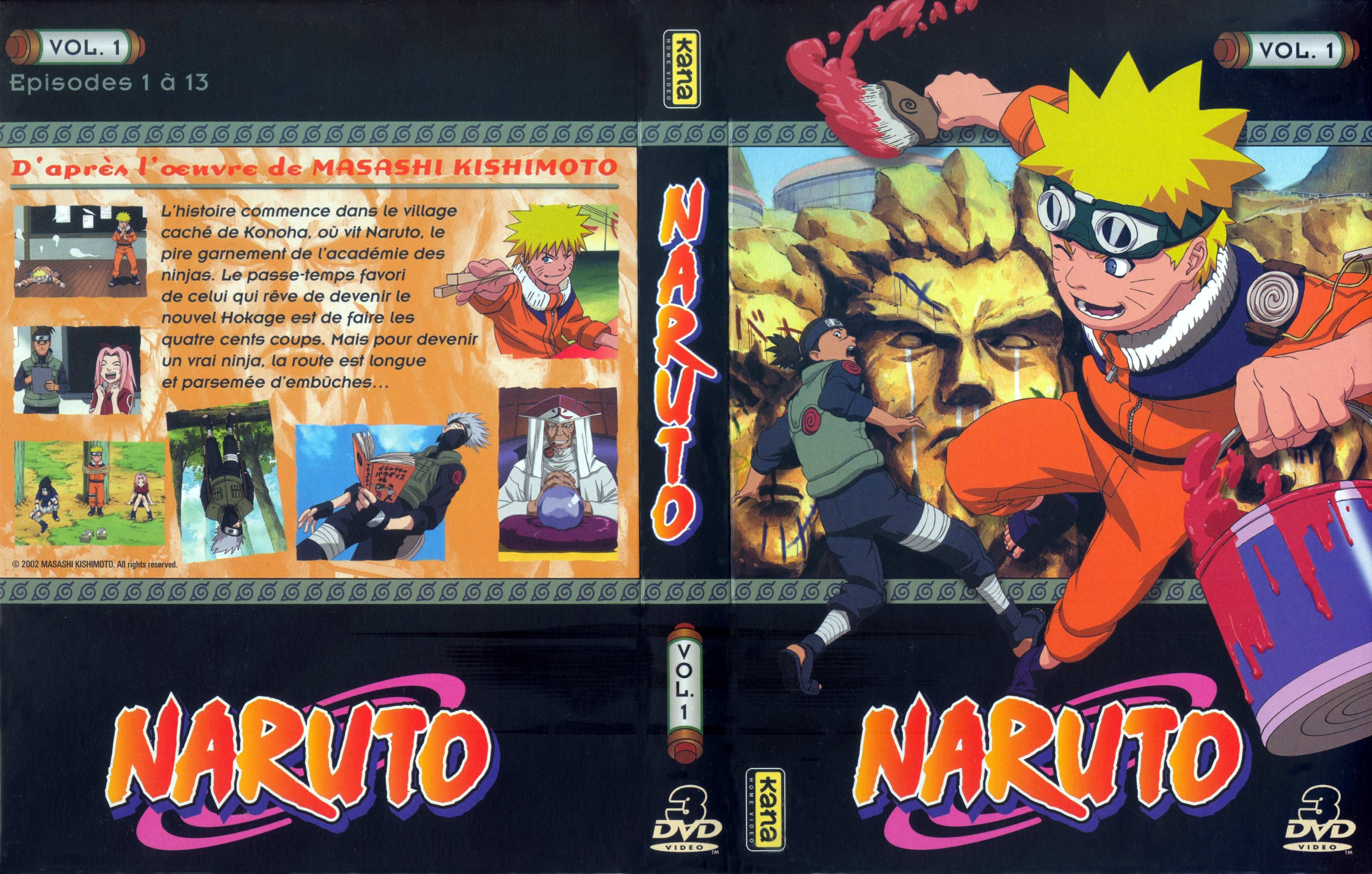 Jaquette DVD Naruto vol 01