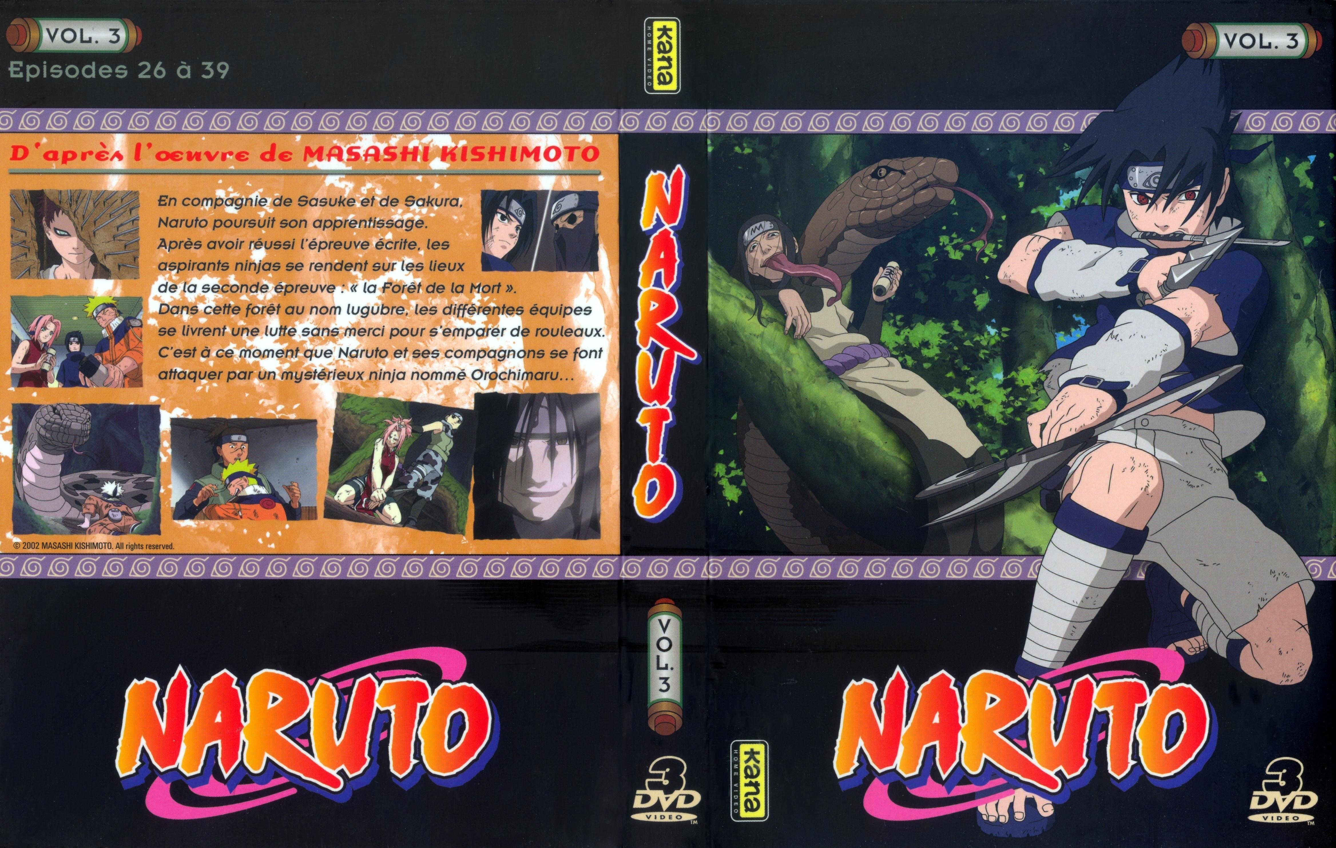 Jaquette DVD Naruto vol 03