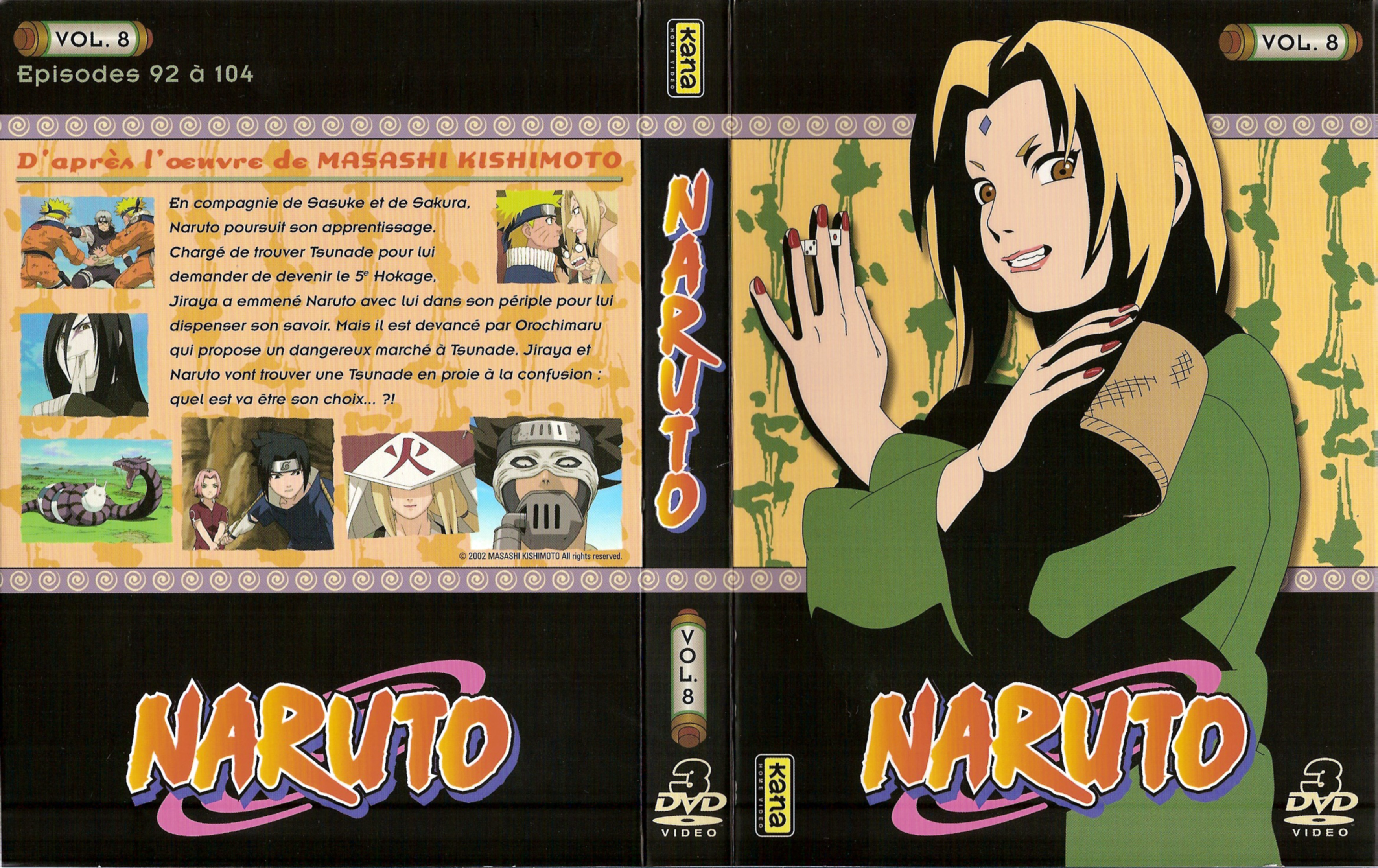 Jaquette DVD Naruto vol 08