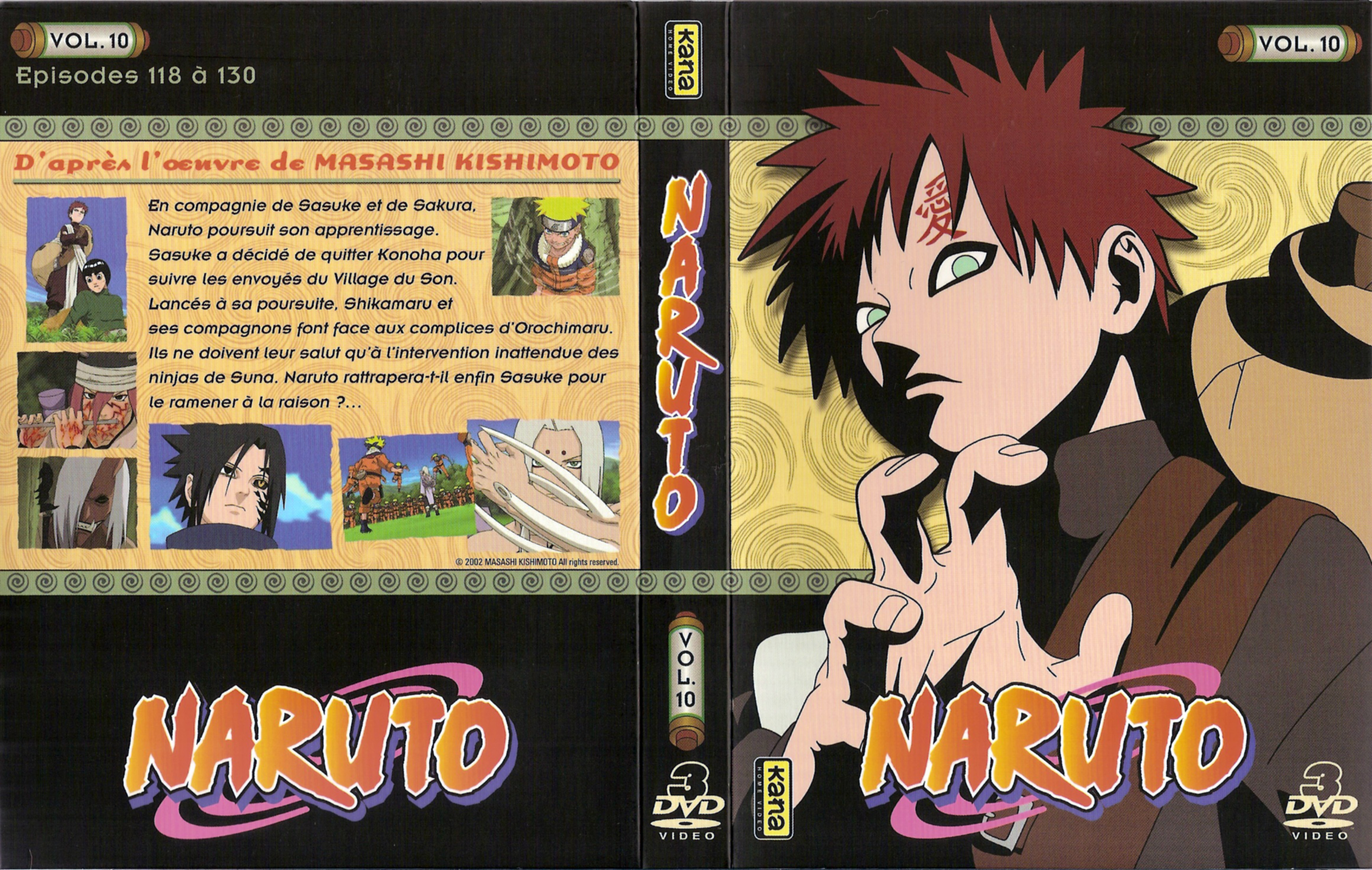 Jaquette DVD Naruto vol 10