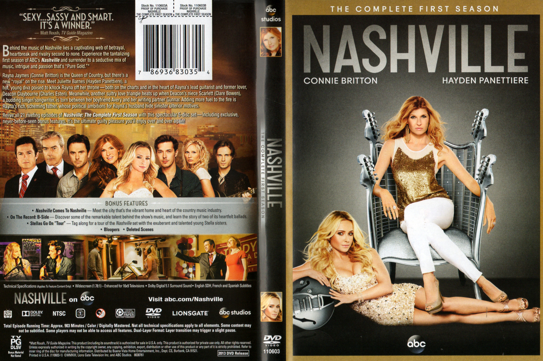 Jaquette DVD Nashville Saison 1 Zone 1