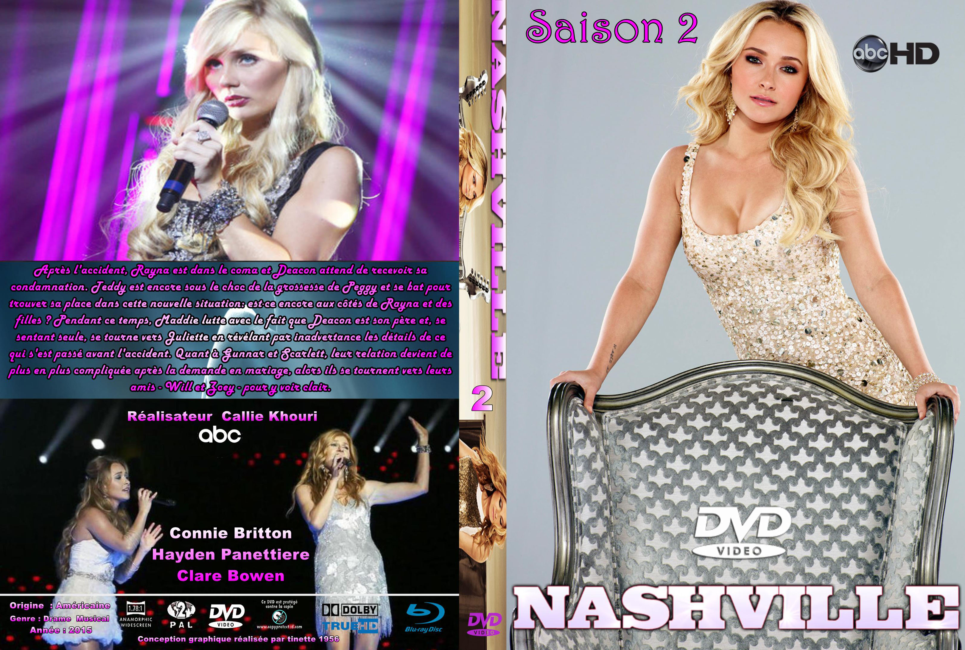 Jaquette DVD Nashville saison 2 custom