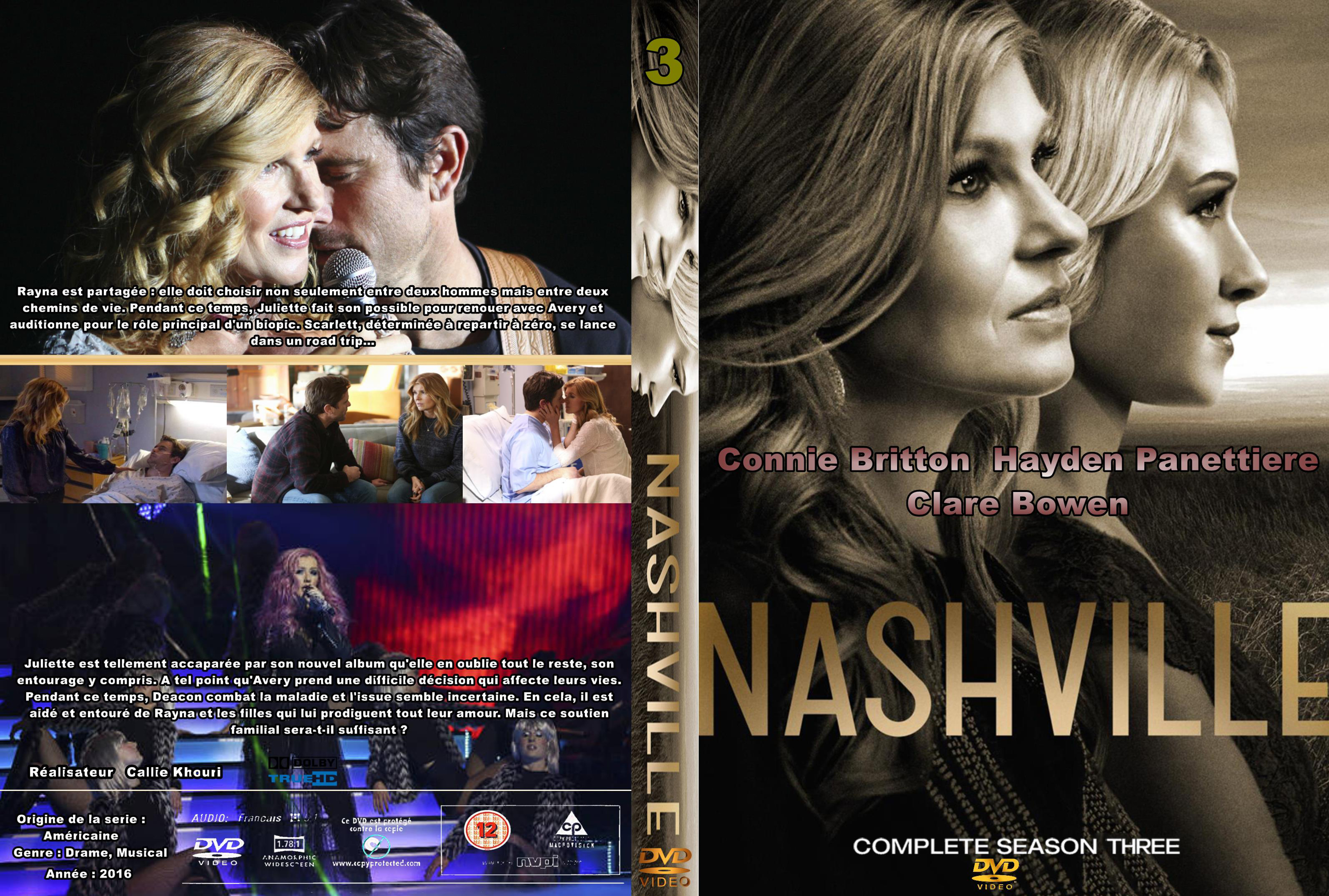 Jaquette DVD Nashville saison 3 custom