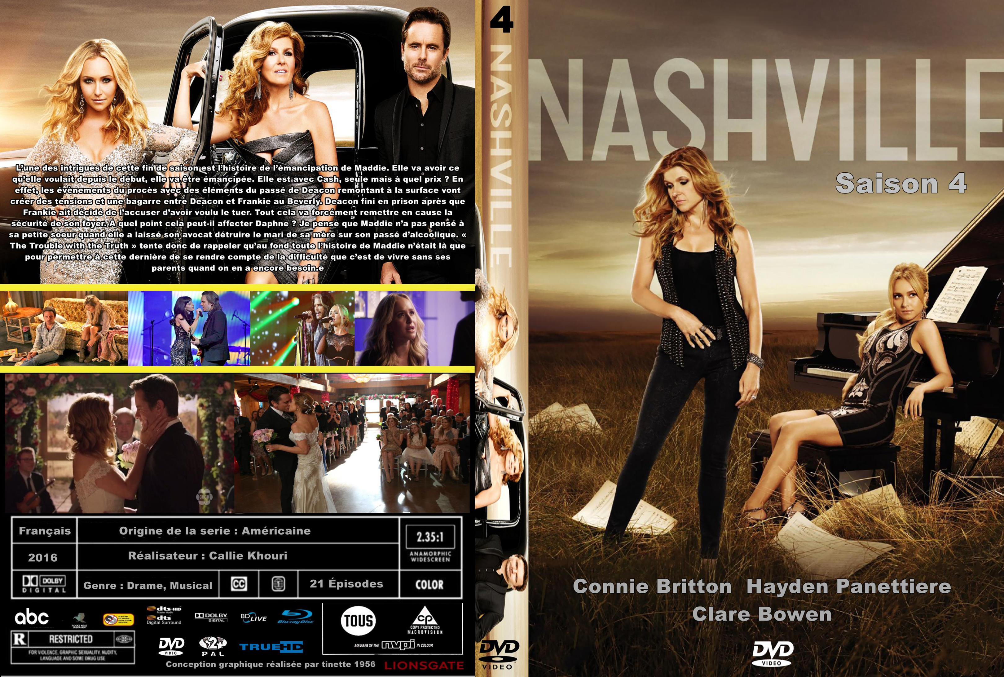 Jaquette DVD Nashville saison 4 custom