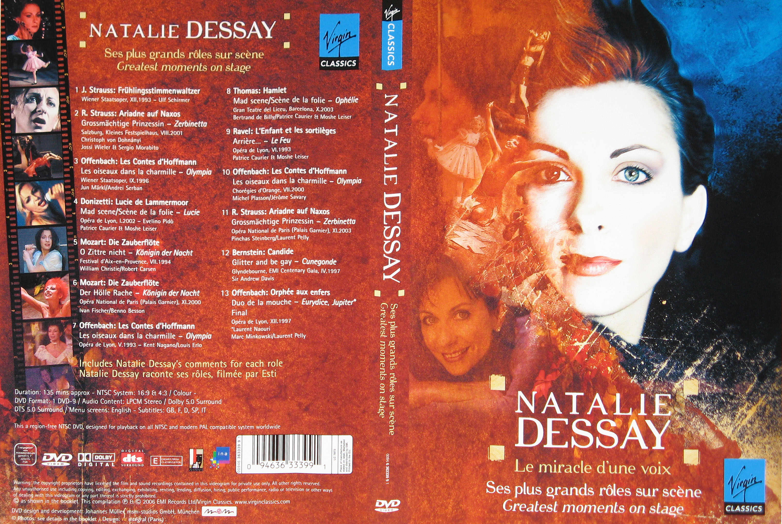 Jaquette DVD Nathalie Dessay le miracle d