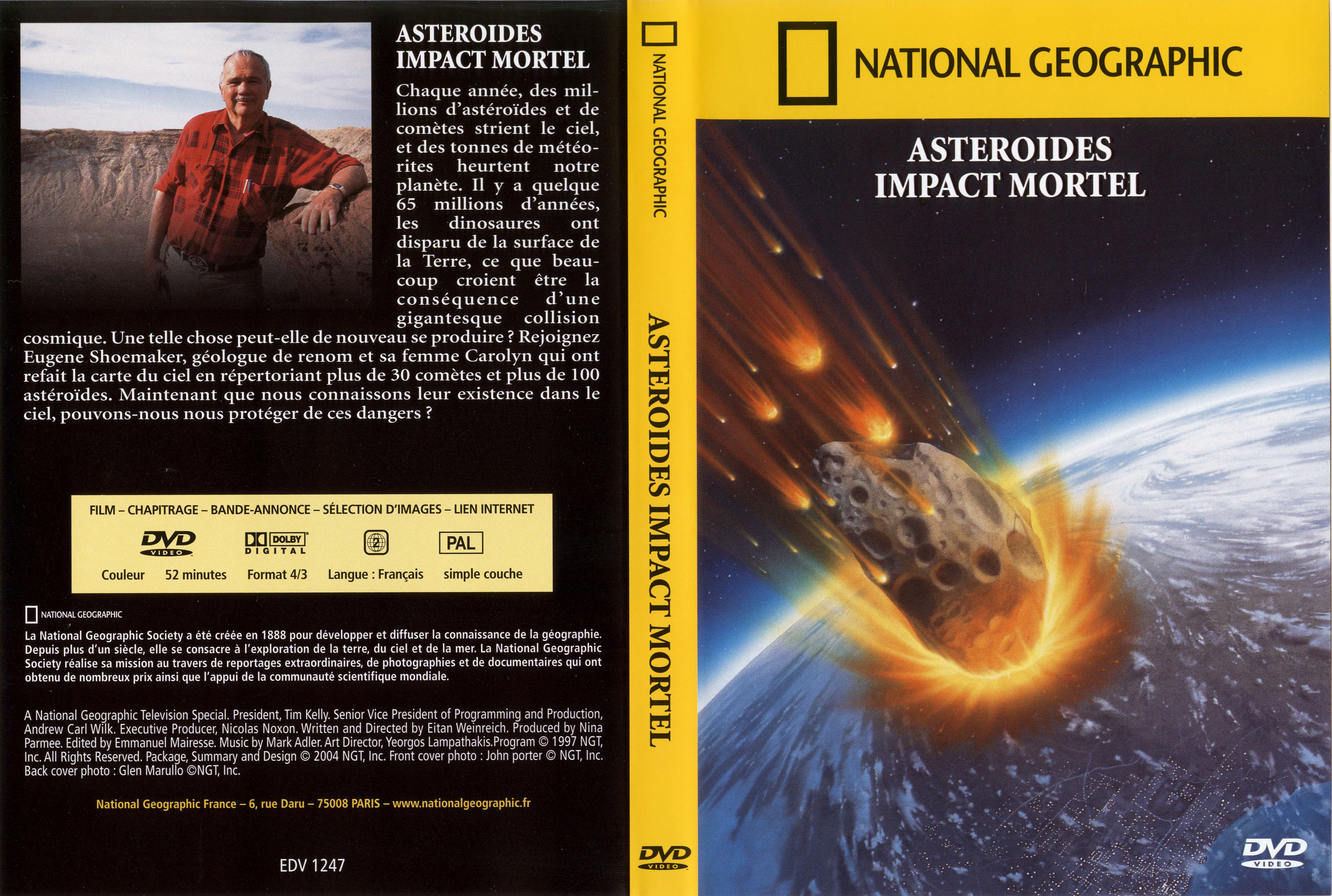 Jaquette DVD National Geographic - Asteroides impact mortel