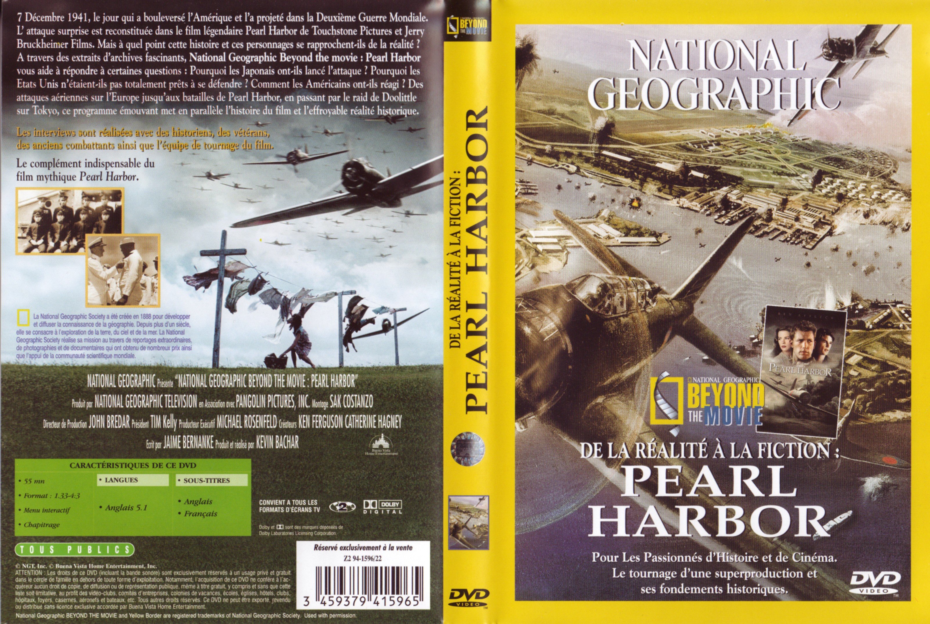 Jaquette DVD National Geographic - Peal Harbor