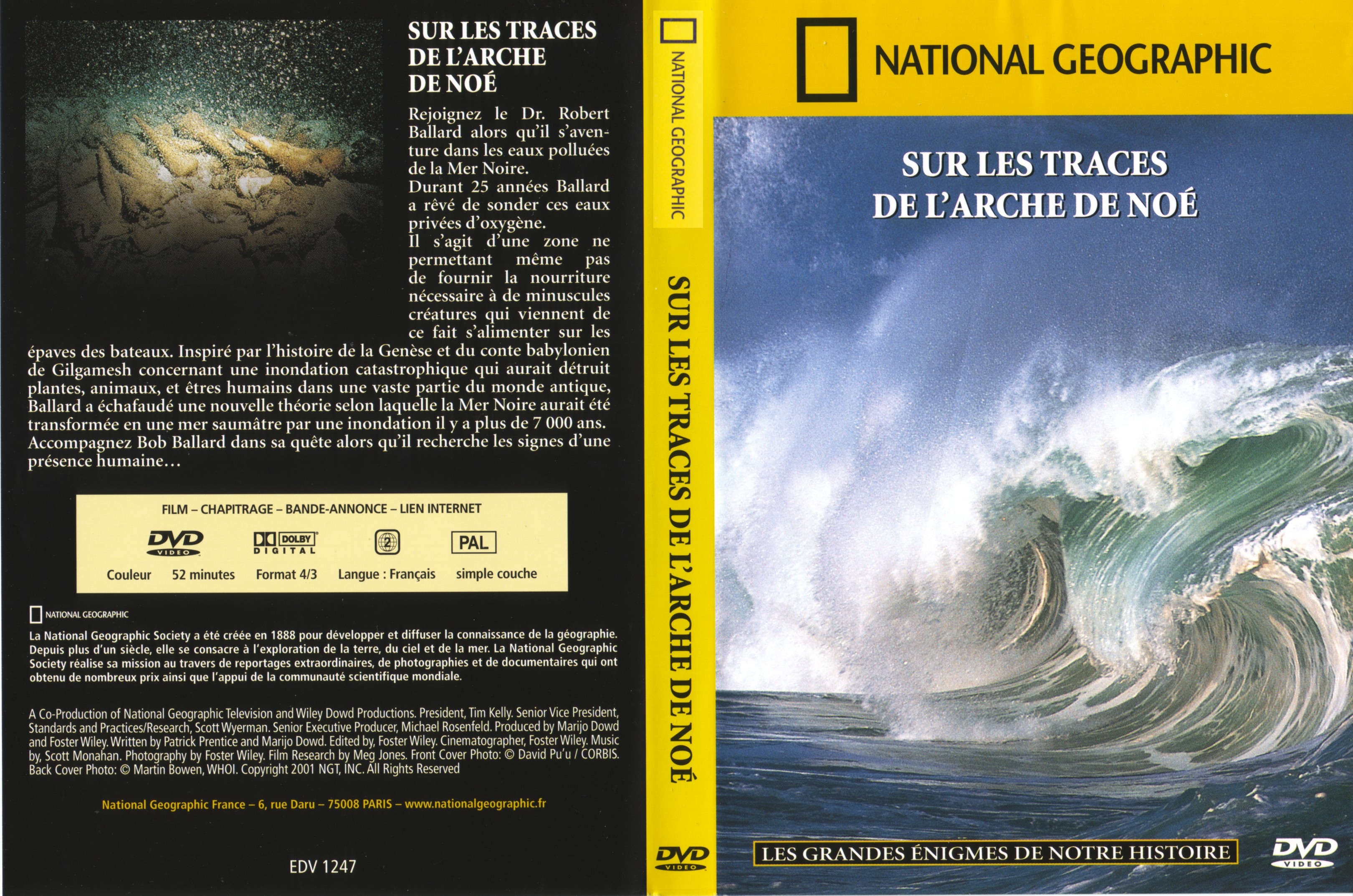 Jaquette DVD National Geographic - Sur les traces de l