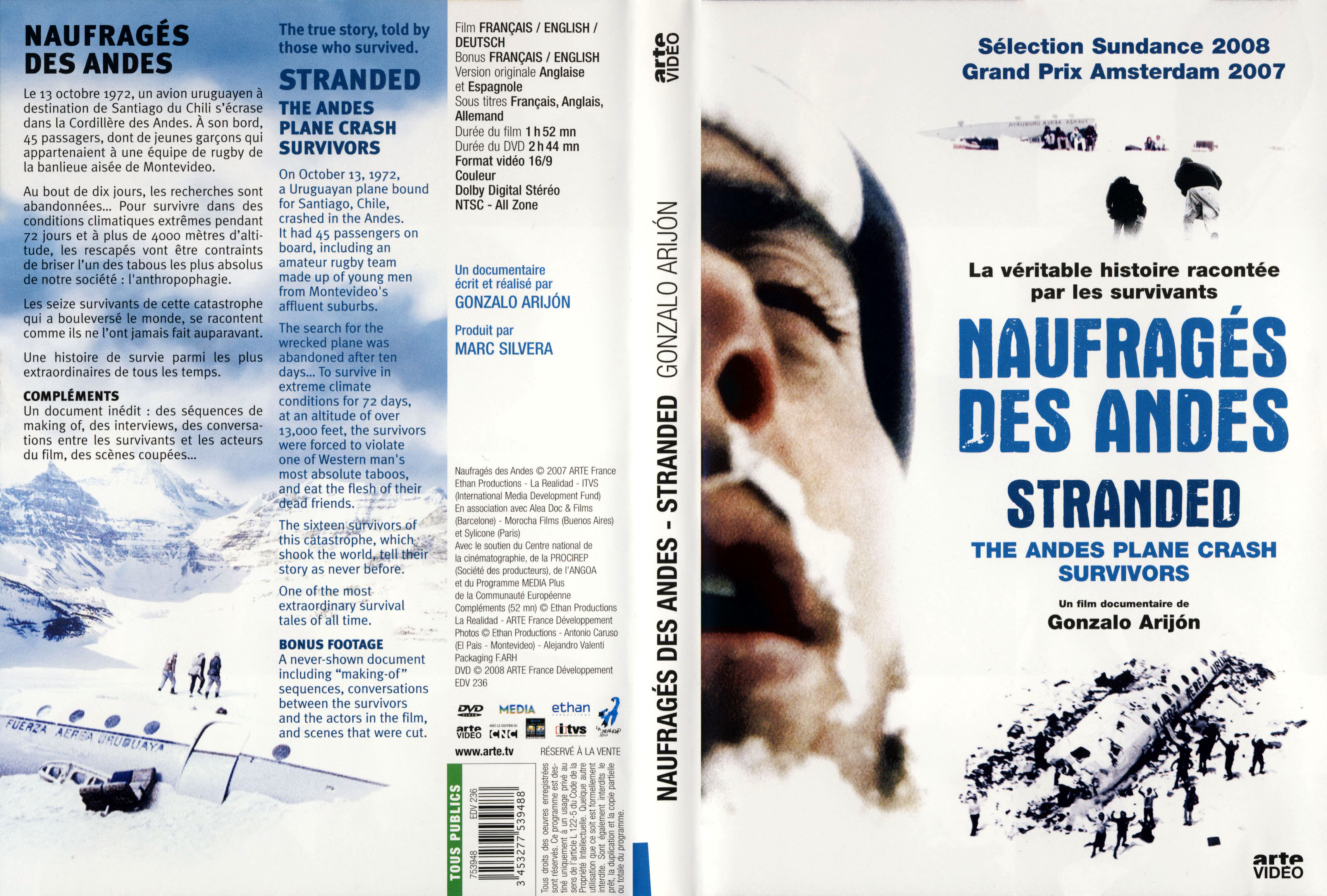 Jaquette DVD Naufrags des andes