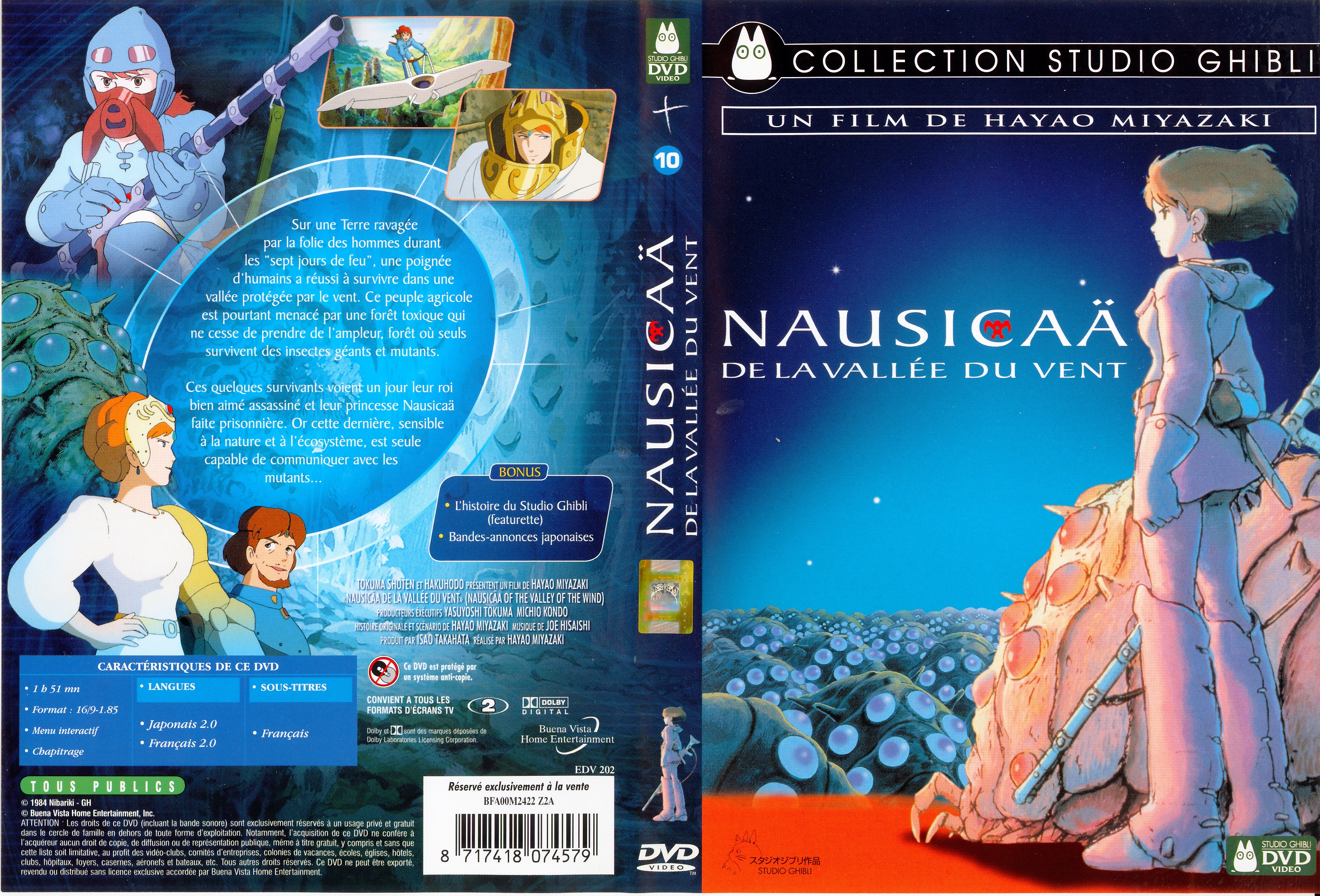 Jaquette DVD Nausicaa de la valle du vent v3
