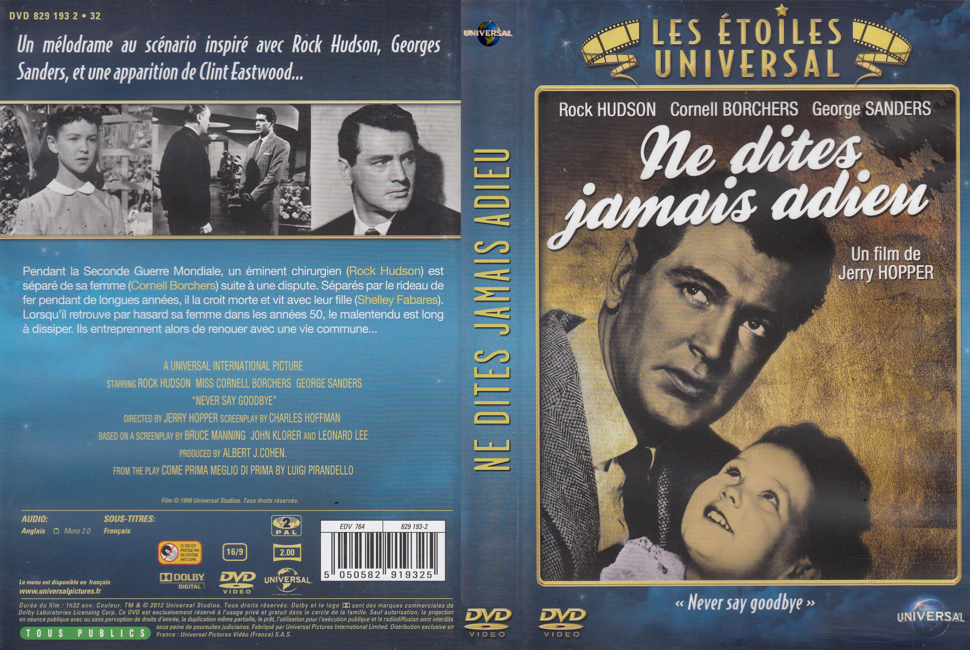 Jaquette DVD Ne dites jamais adieu custom