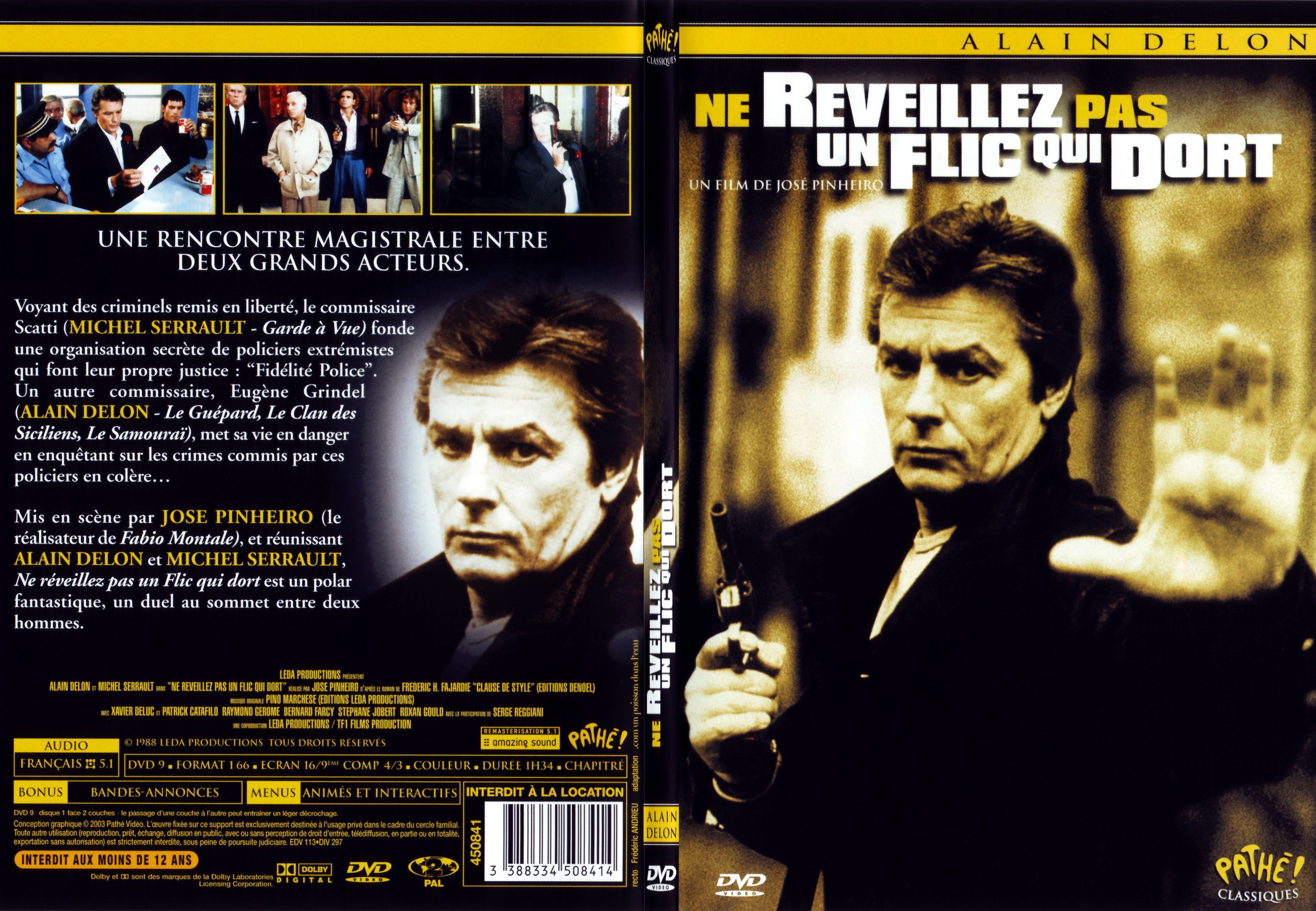 Jaquette DVD Ne reveillez pas un flic qui dort - SLIM