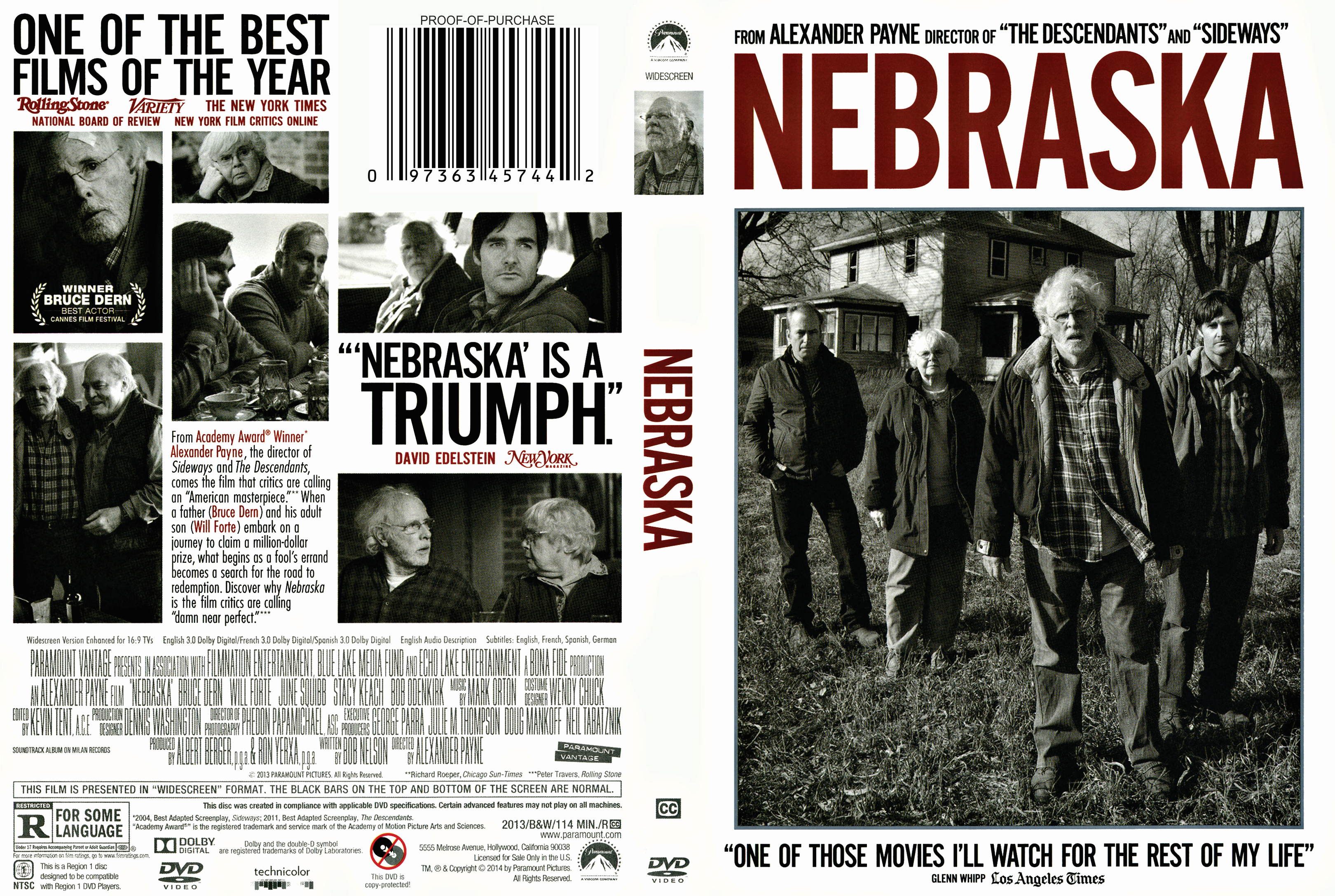 Jaquette DVD Nebraska Zone 1