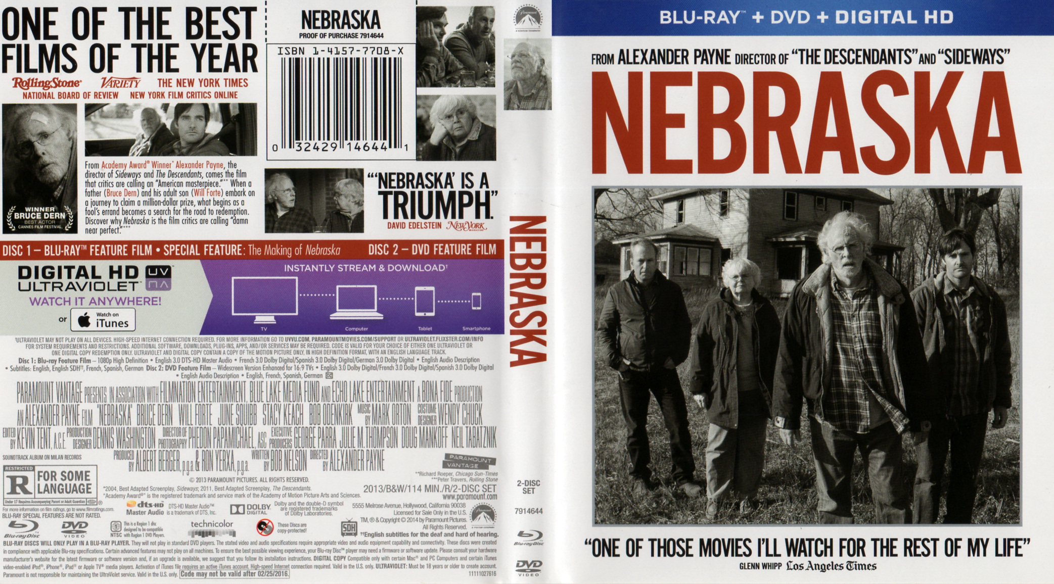 Jaquette DVD Nebraska (BLU-RAY)