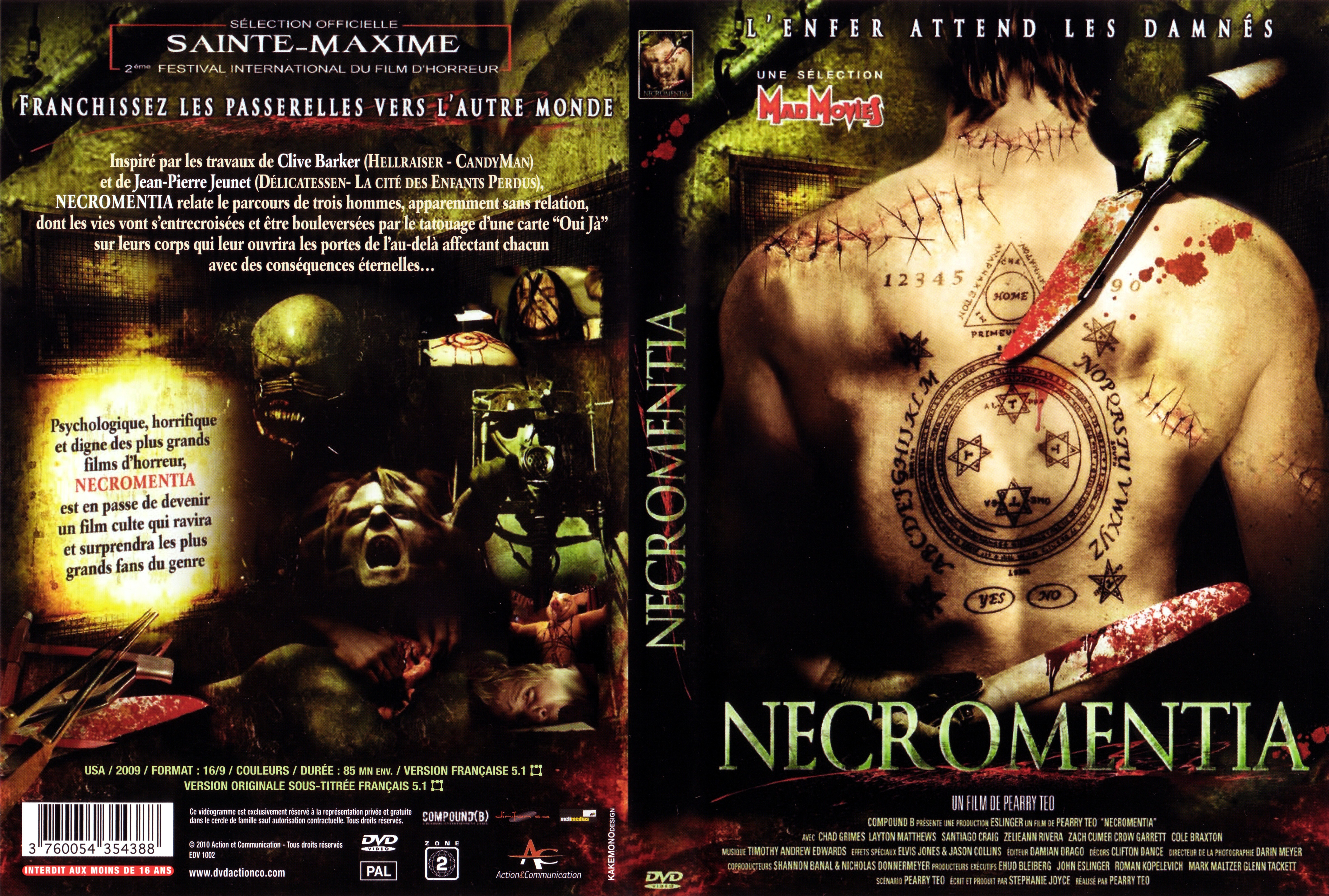 Jaquette DVD Necromentia