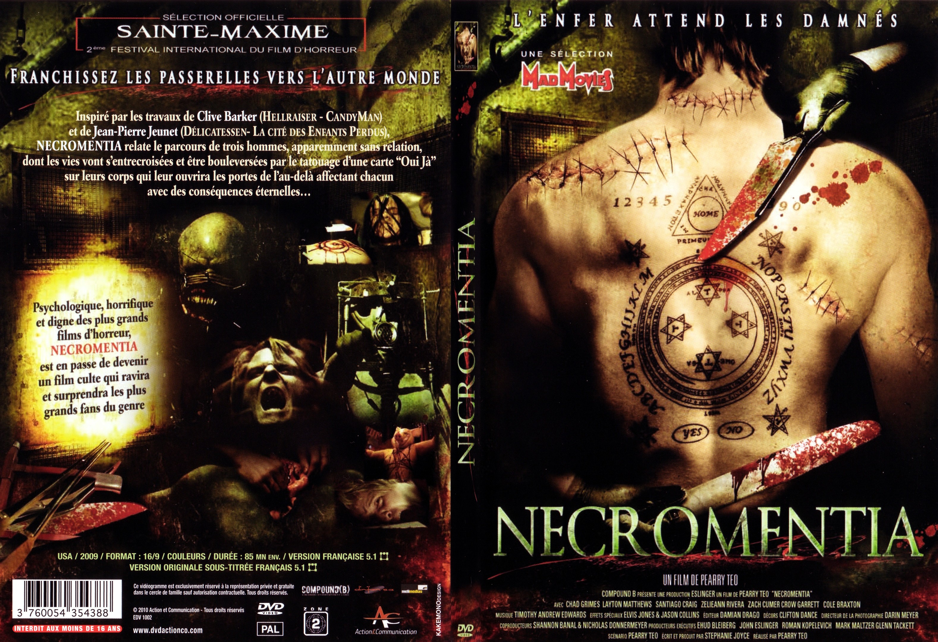 Jaquette DVD Necromentia - SLIM