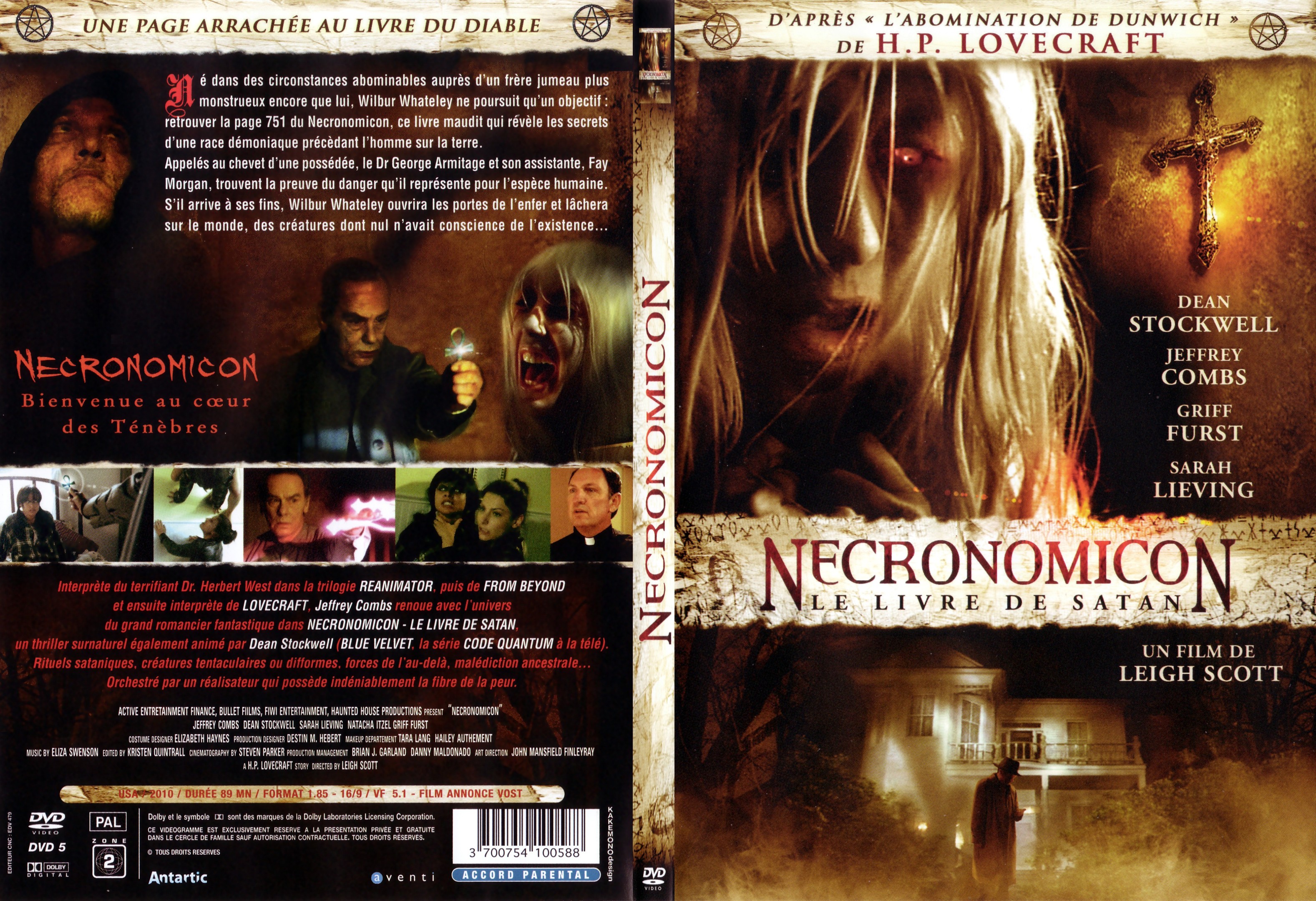 Jaquette DVD Necronomicon - Le livre de satan - SLIM