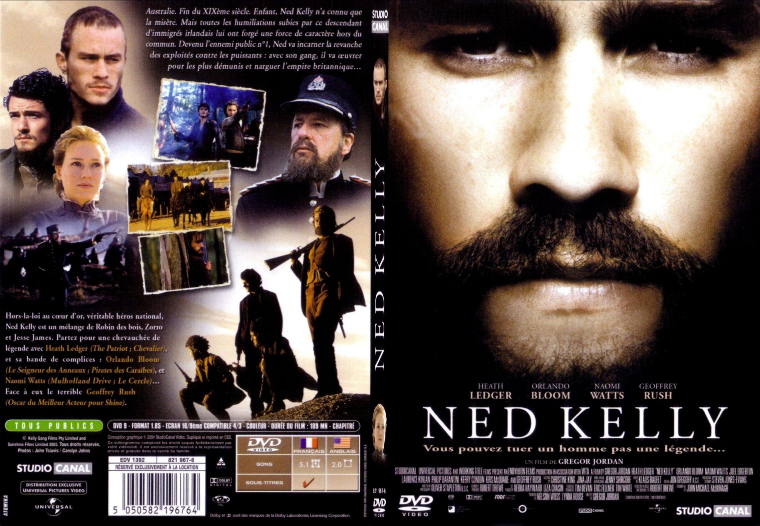 Jaquette DVD Ned Kelly - SLIM