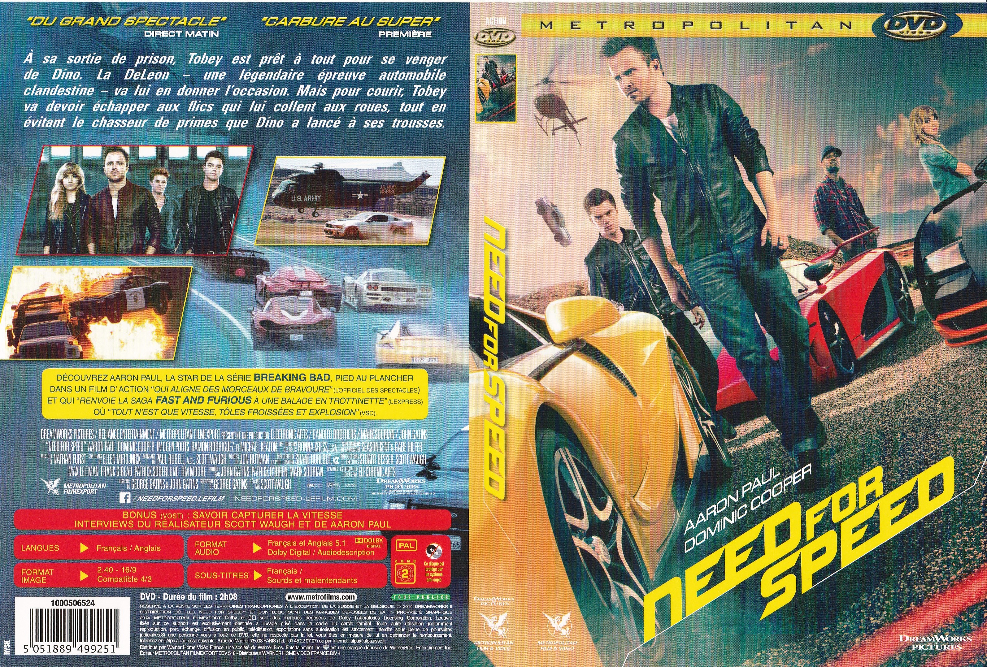 Jaquette DVD Need for Speed