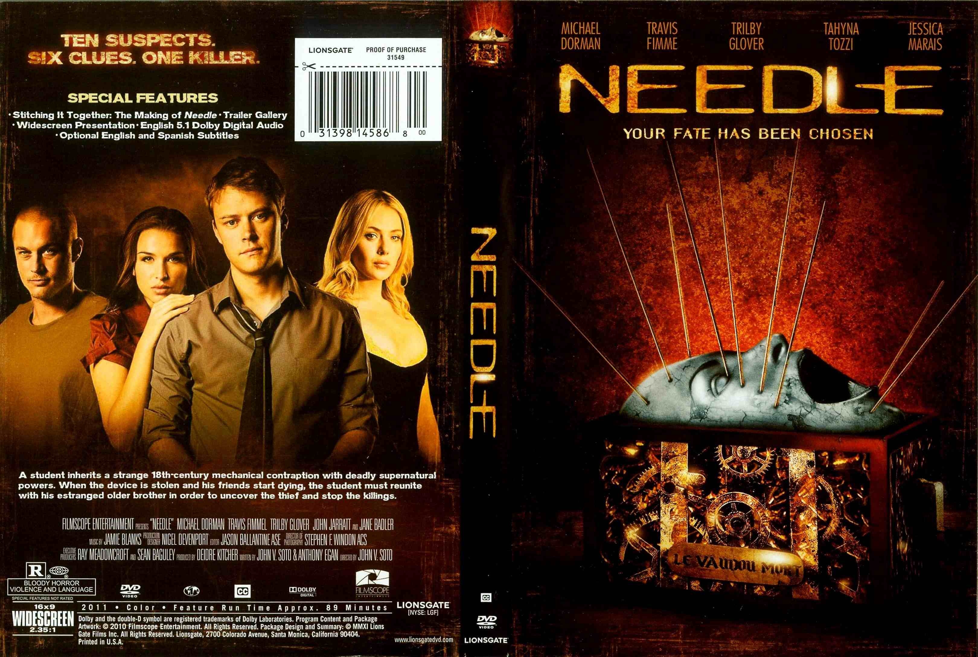 Jaquette DVD Needle - The Curse Zone 1
