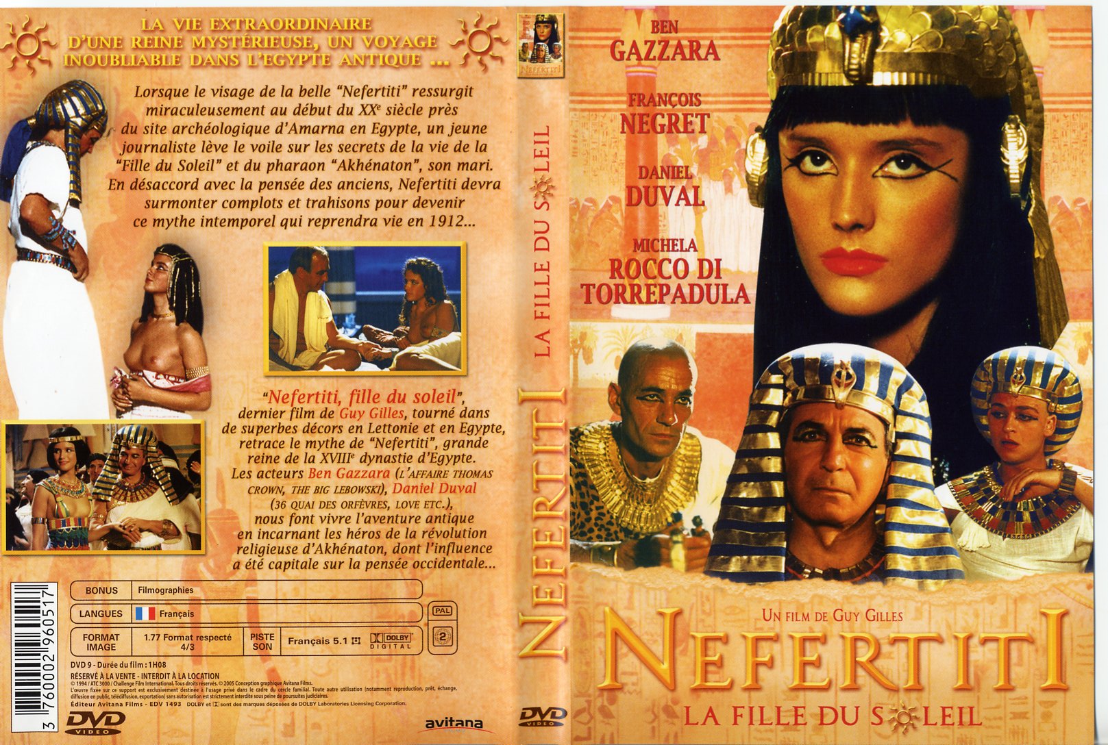 Jaquette DVD Nefertiti la fille du soleil