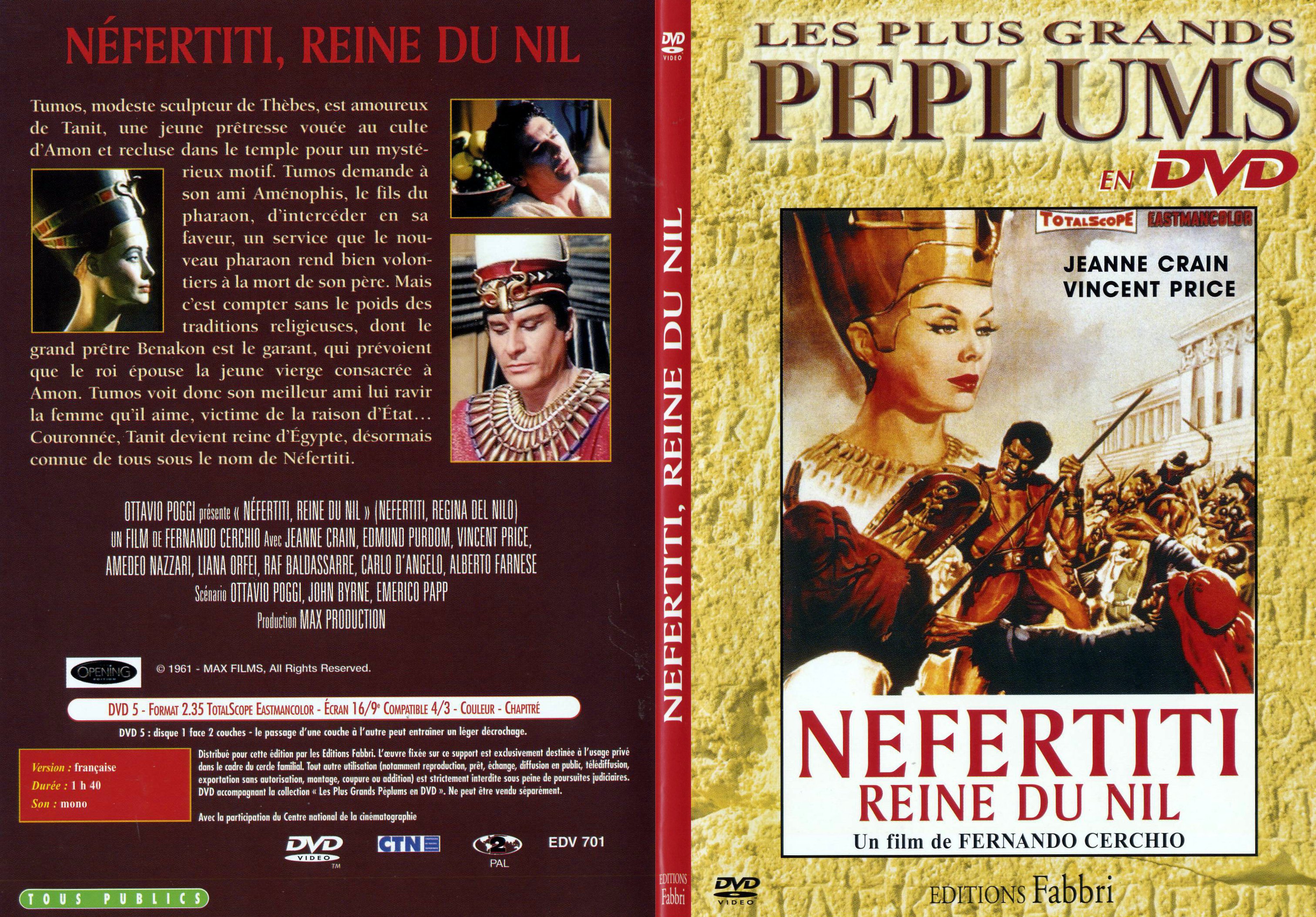 Jaquette DVD Nefertiti reine du Nil - SLIM