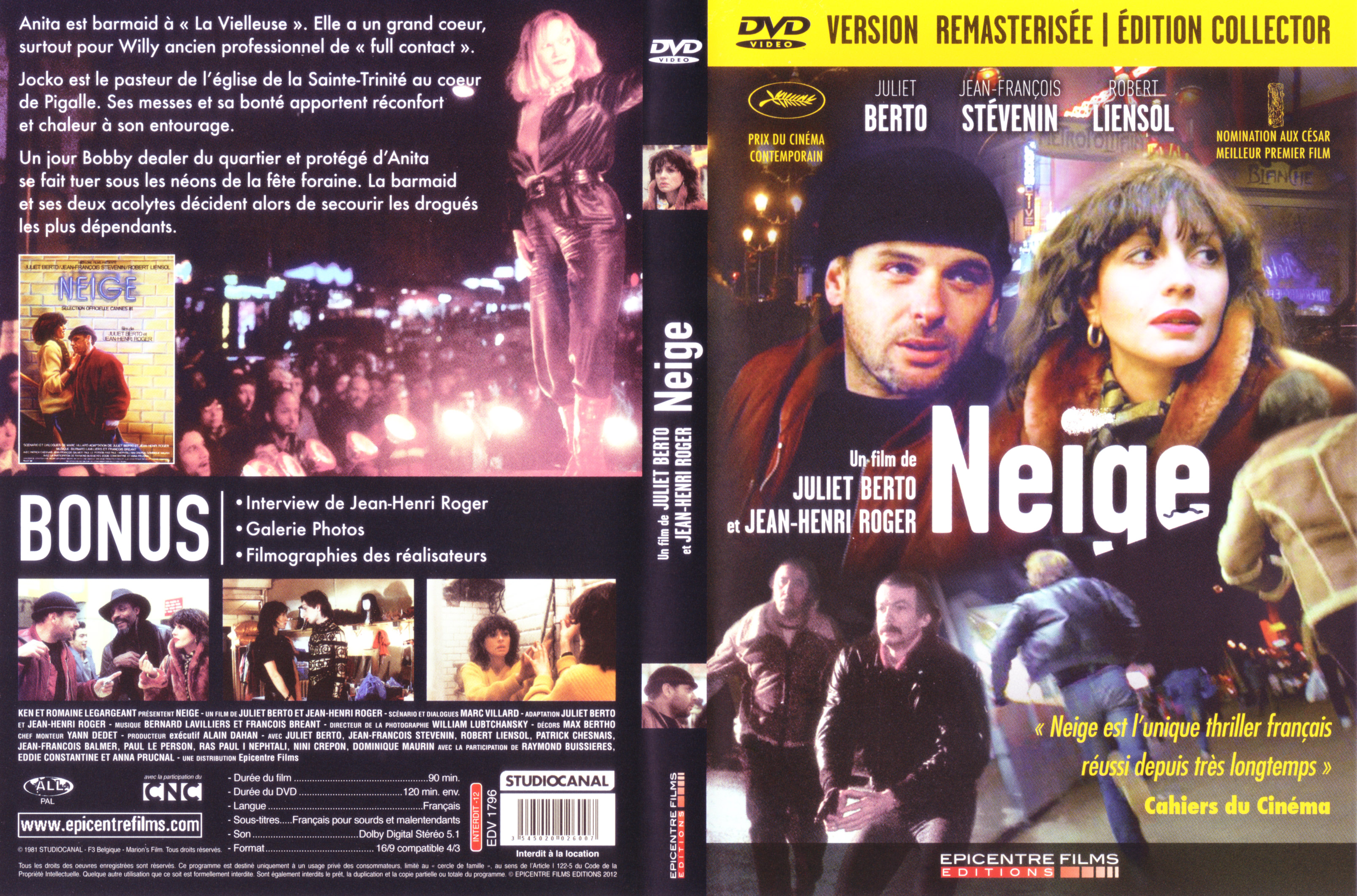 Jaquette DVD Neige