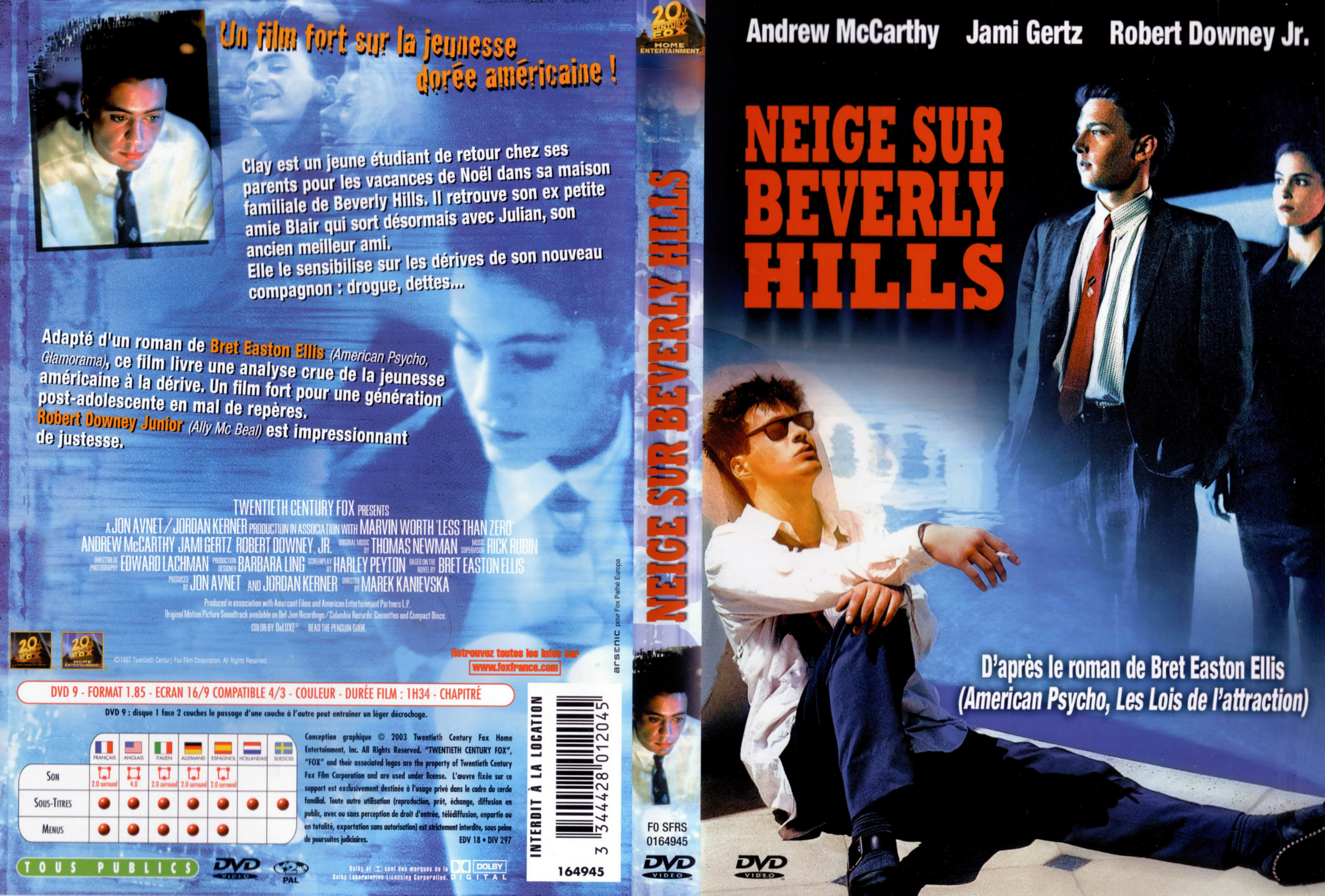 Jaquette DVD Neige sur Beverly Hills