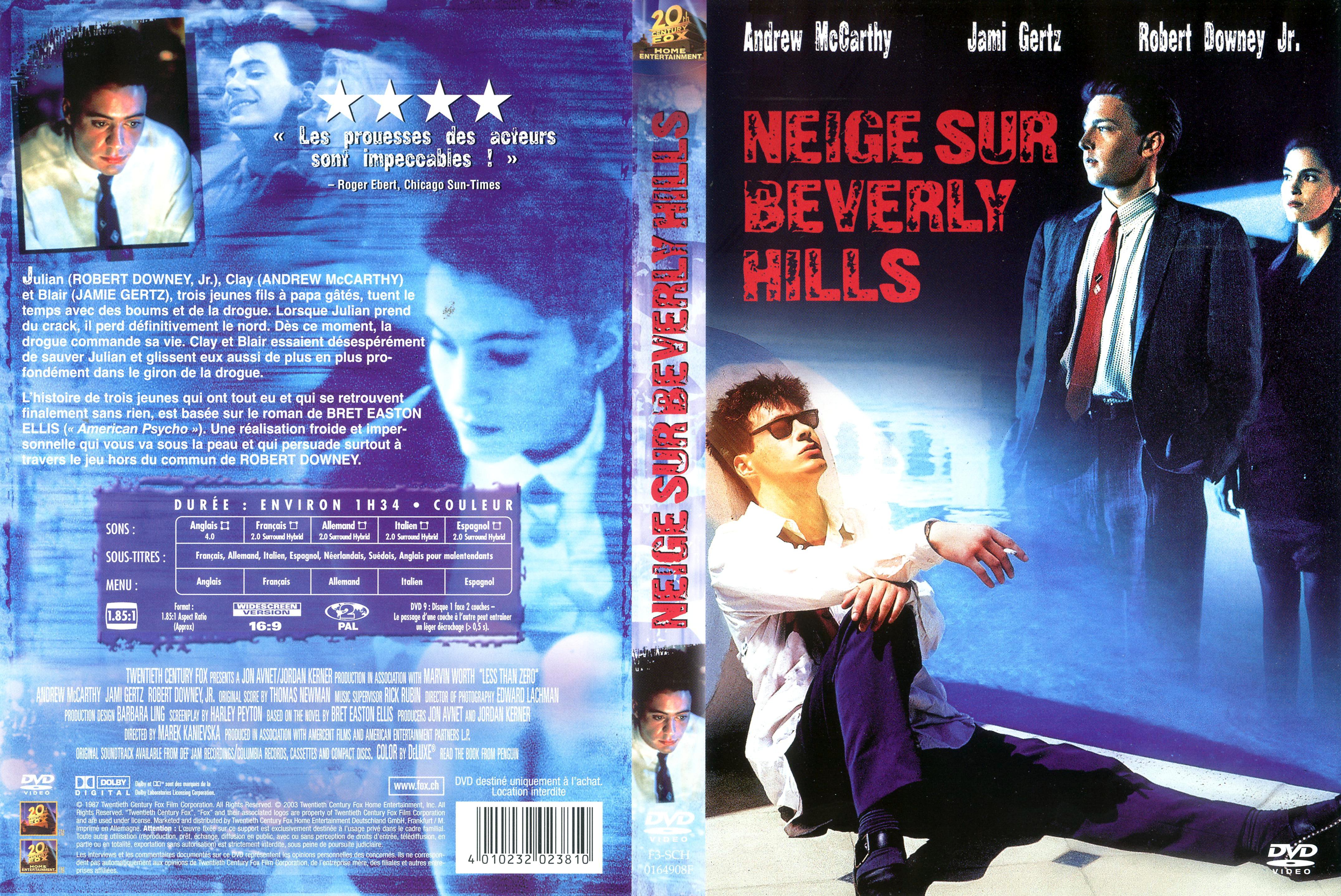 Jaquette DVD Neige sur Beverly Hills v2