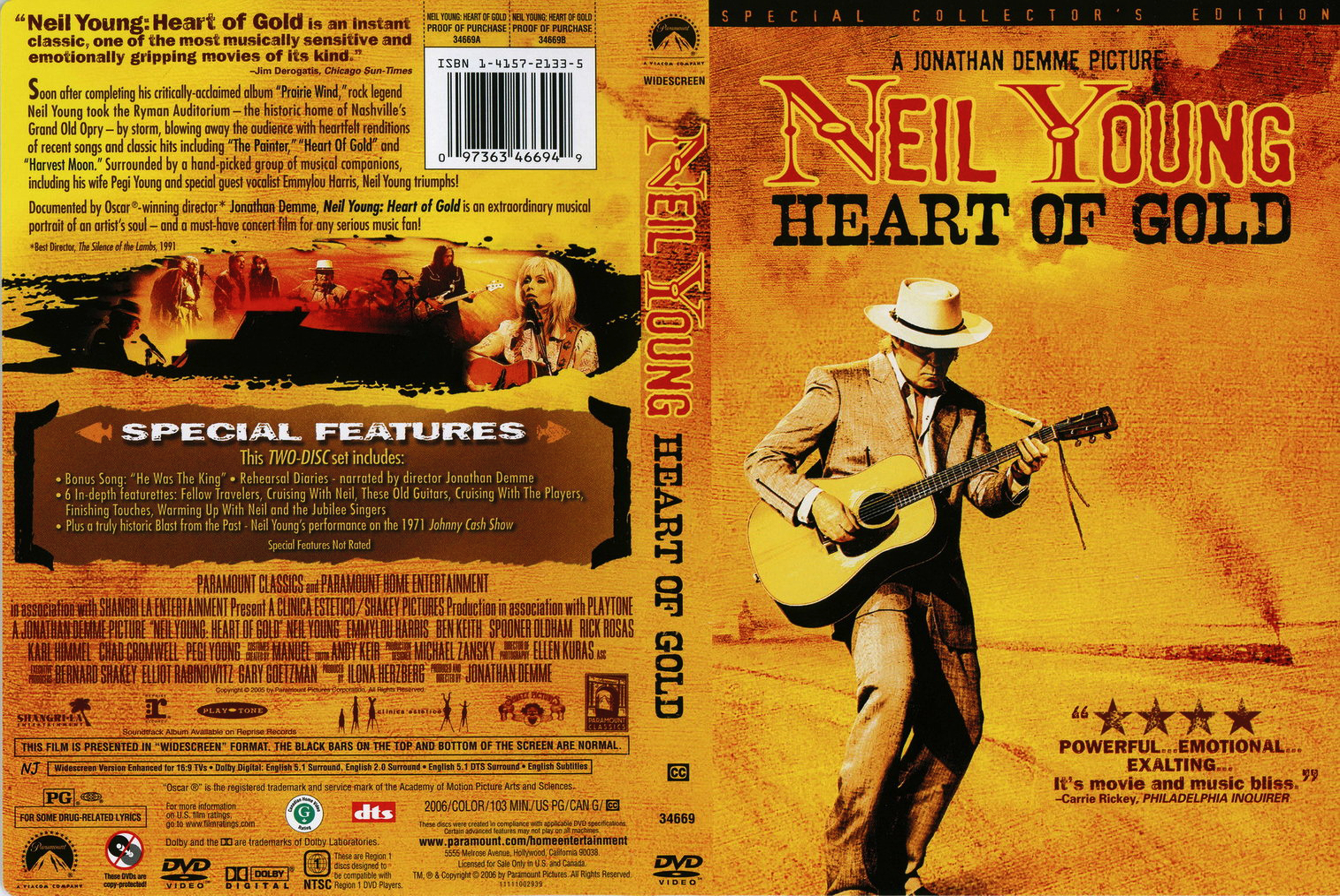 Jaquette DVD Neil Young Heart Of Gold