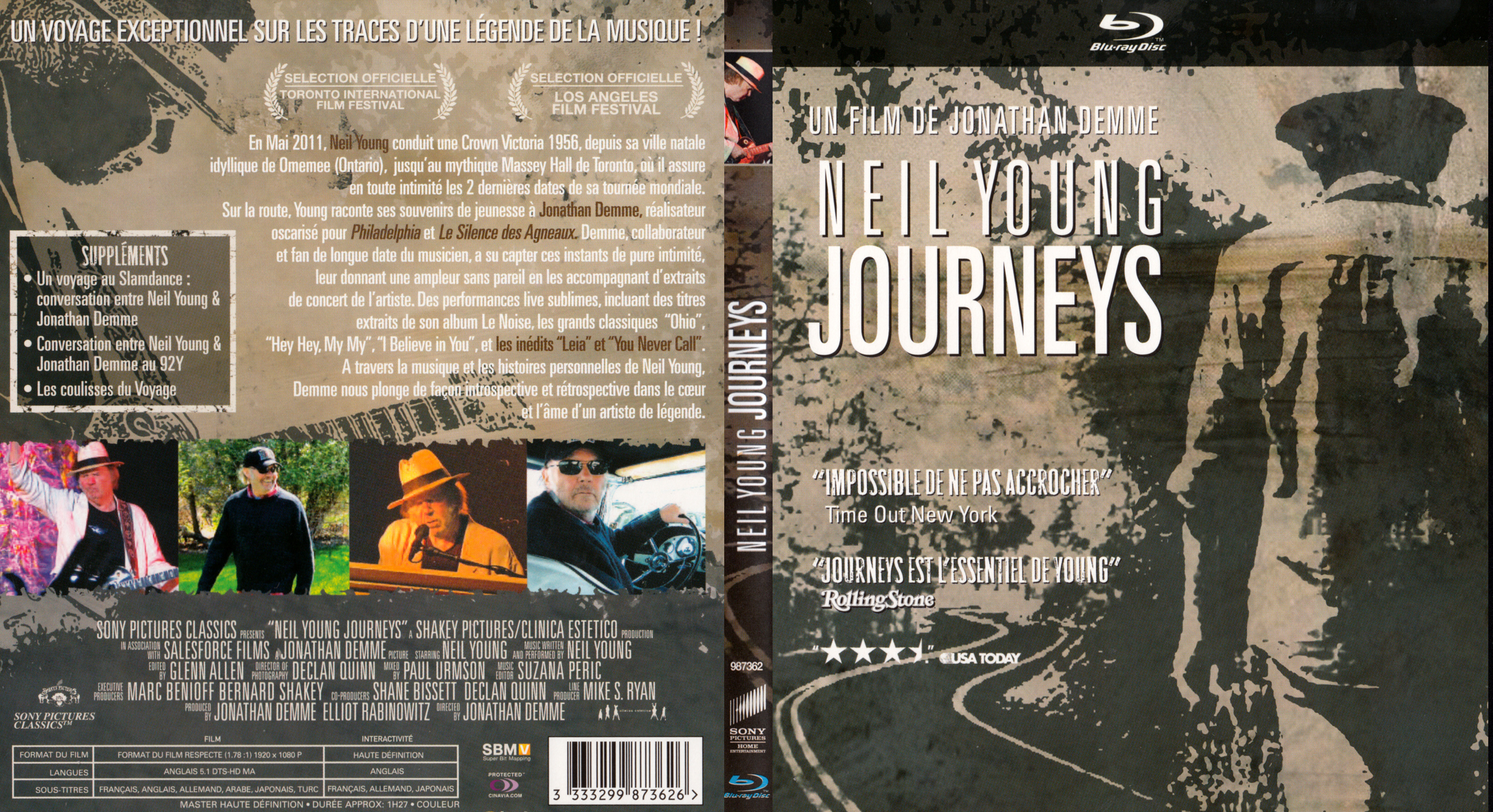 Jaquette DVD Neil Young - Journeys (BLU-RAY)