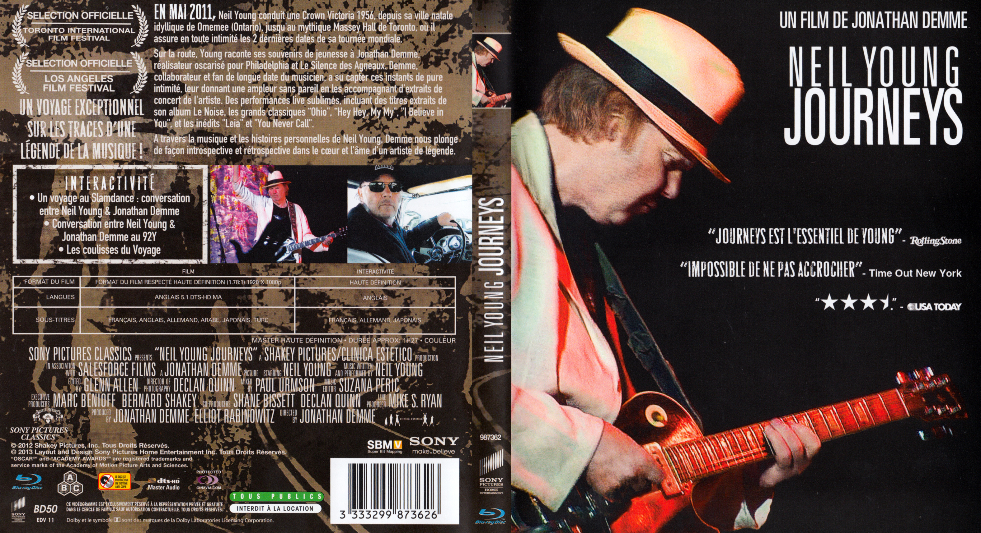 Jaquette DVD Neil Young - Journeys (BLU-RAY) v2