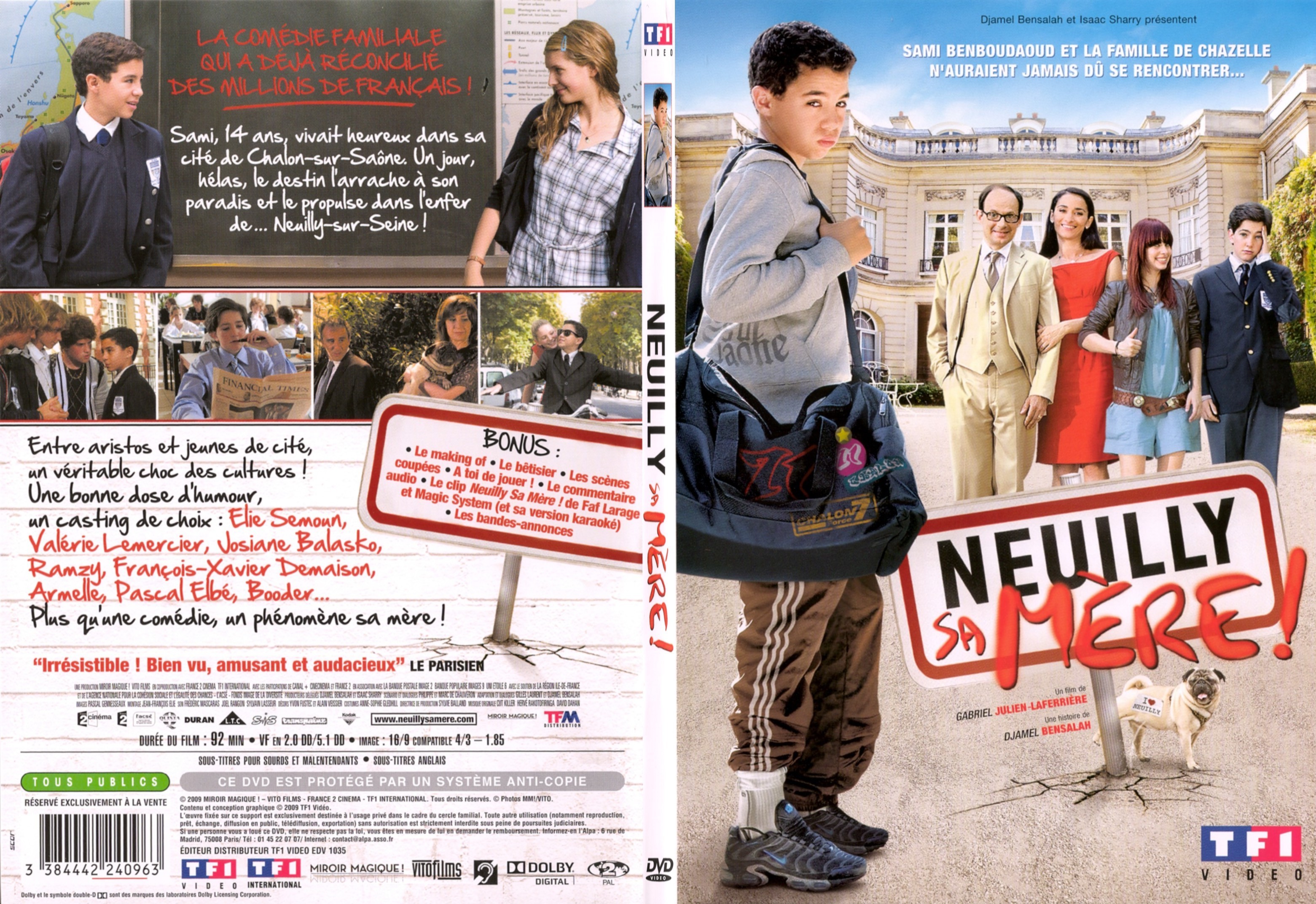 Jaquette DVD Neuilly sa Mre - SLIM