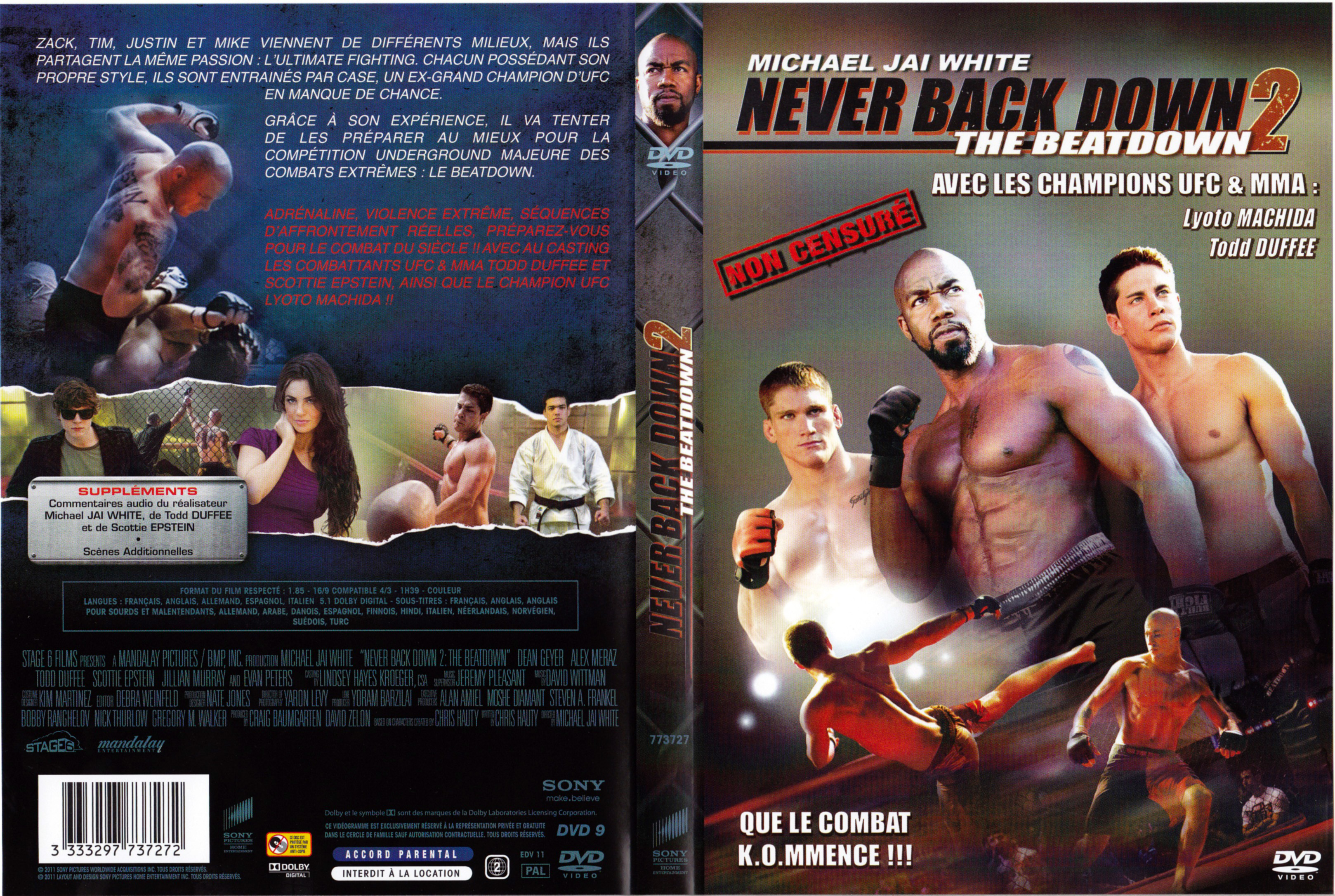 Jaquette DVD Never Back Down 2