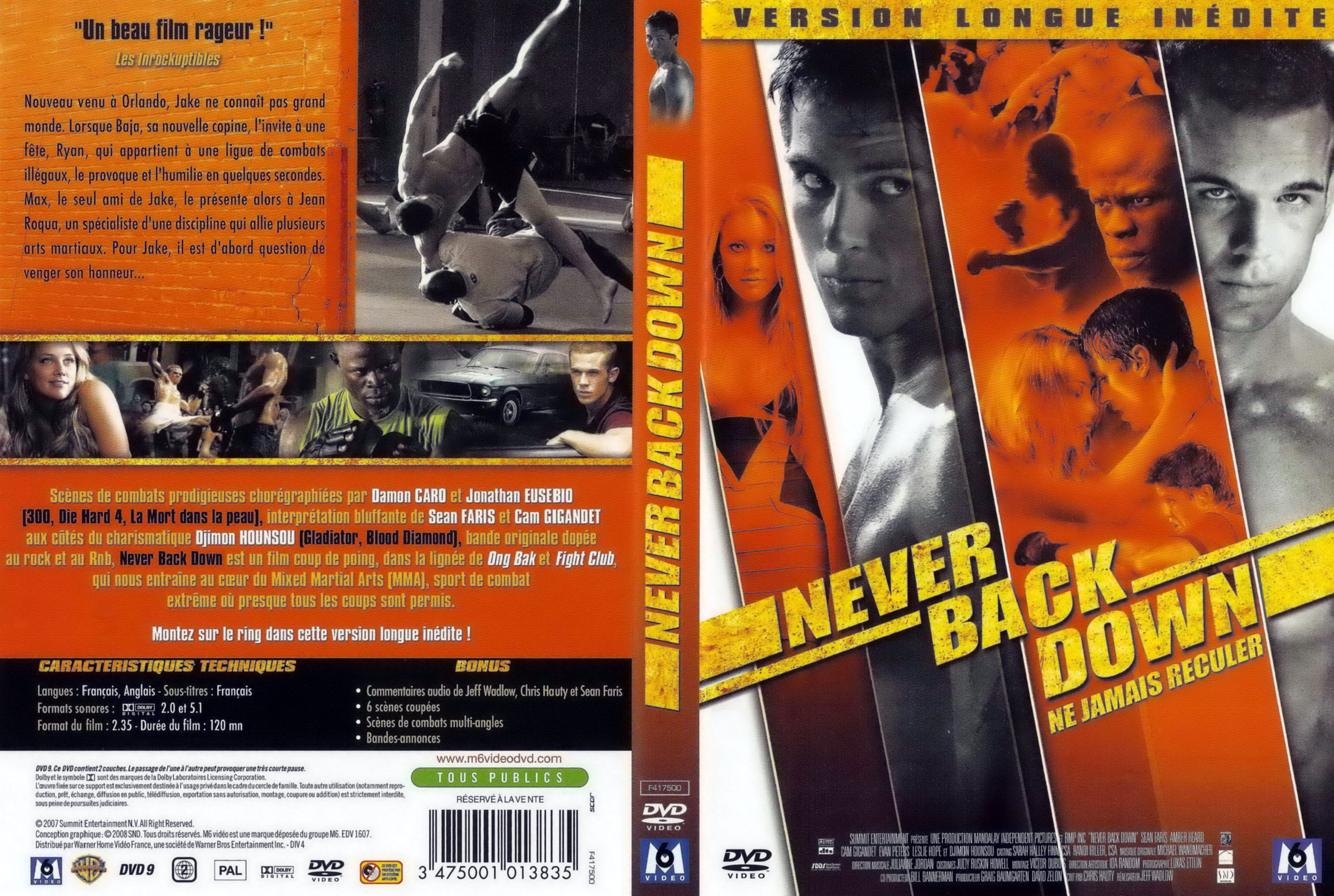 Jaquette DVD Never back down
