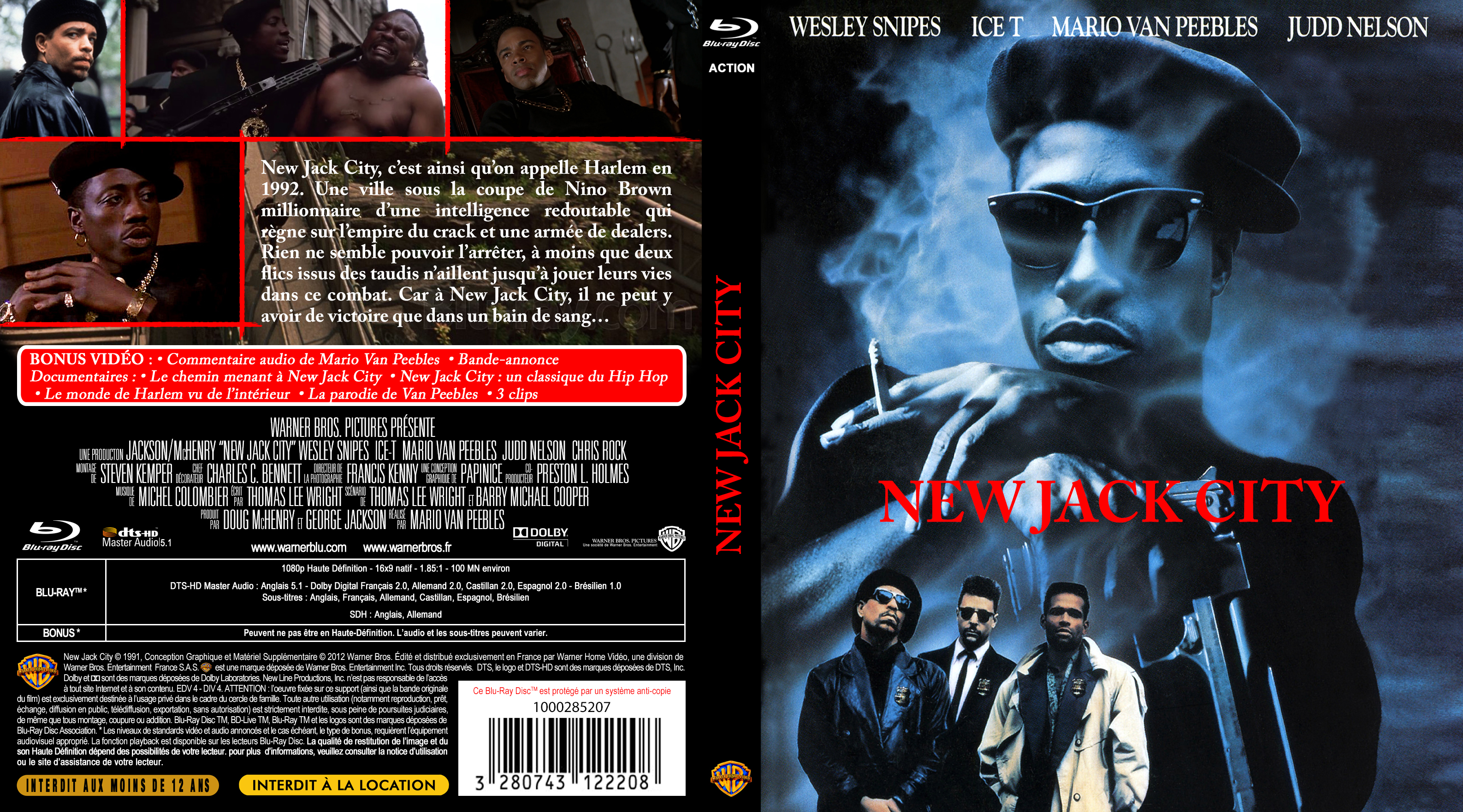 Jaquette DVD New Jack City custom (BLU-RAY)